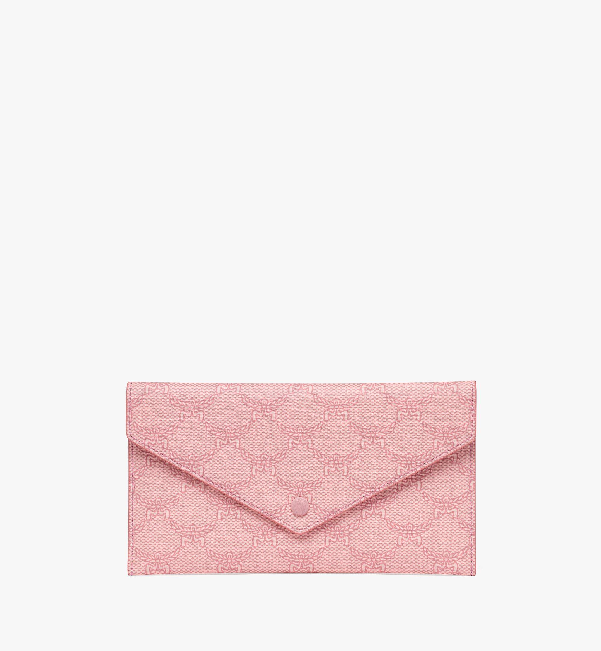 Mcm Himmel Continental Pouch In Lauretos In Pink