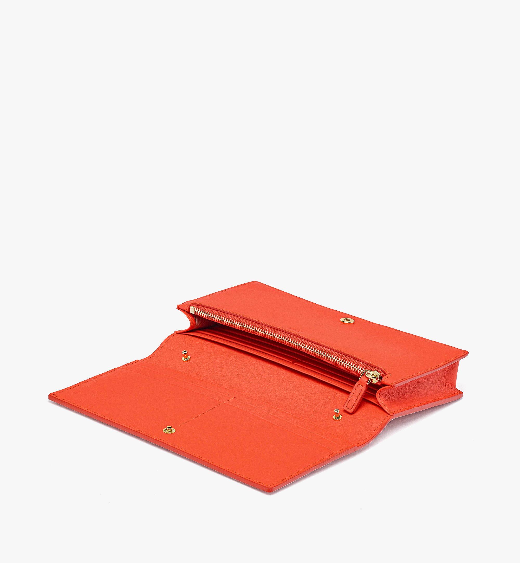 Large Diamond Chain Wallet in Spanish Calf Leather Orange MCM ®AU