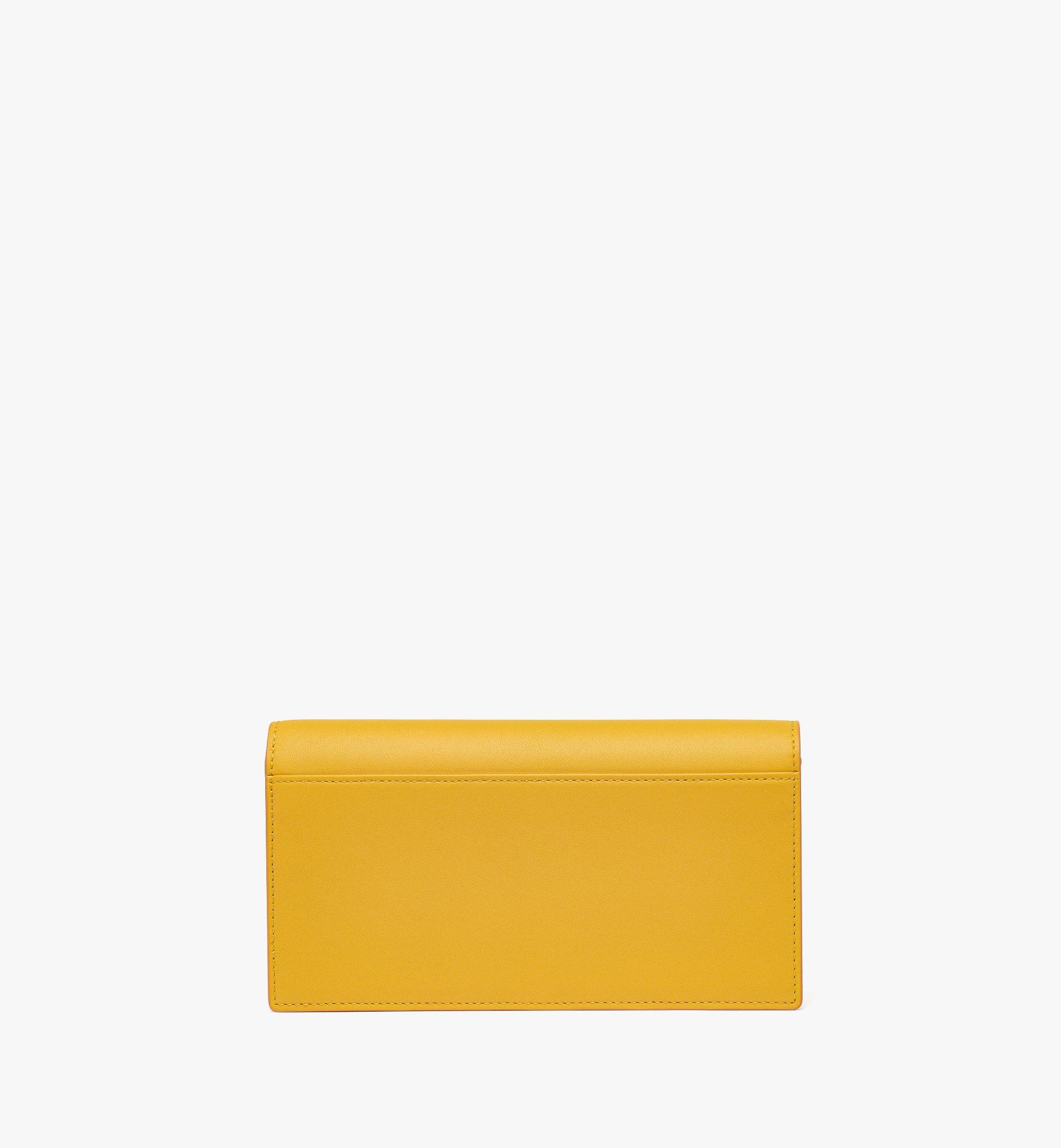 Large Diamond Chain Wallet in Spanish Calf Leather Yellow MCM ®US