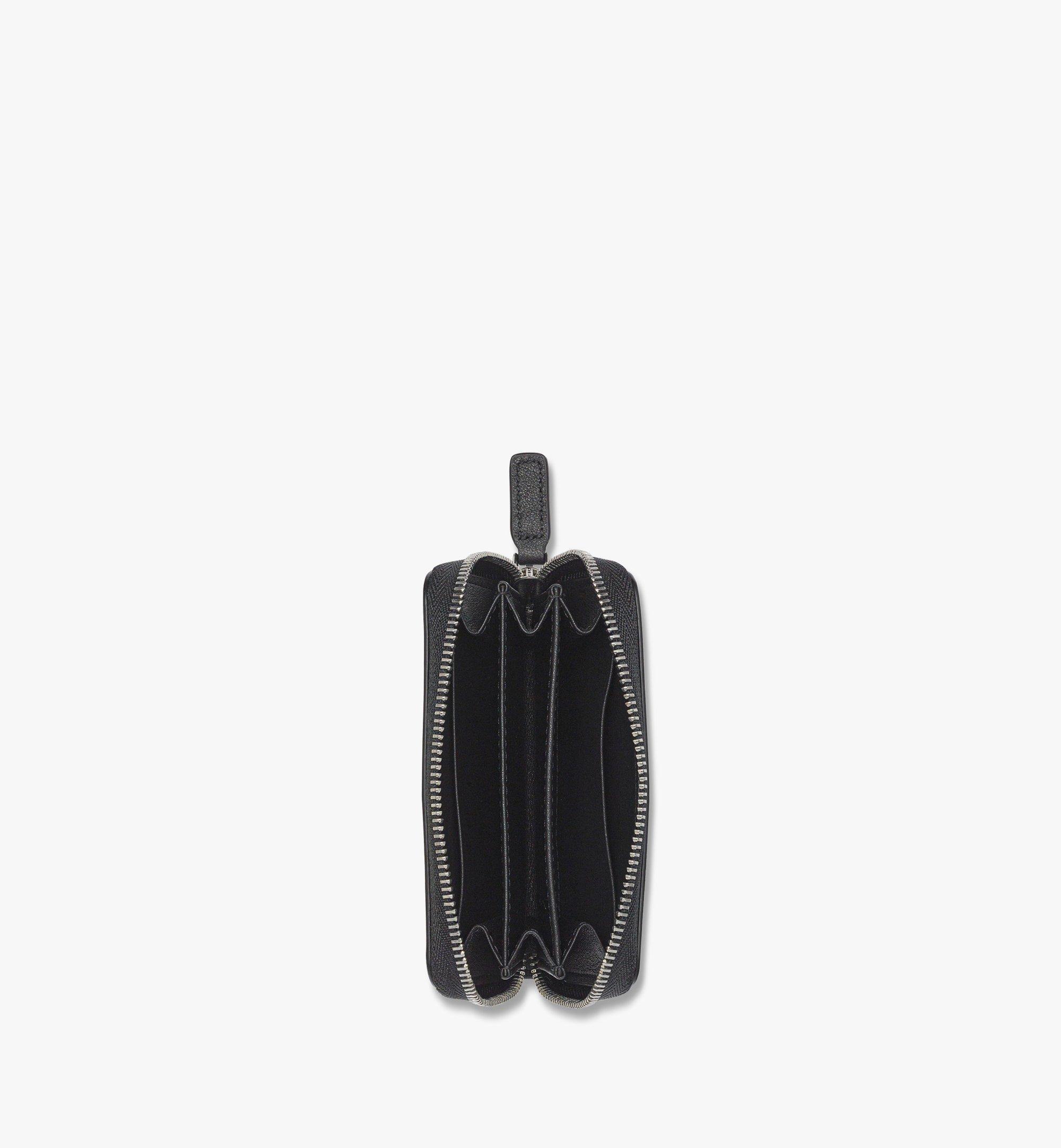 MCM Portefeuille Aren zippé en cuir monogrammé embossé Black MYLESTA01BK001 Plus de photos 1