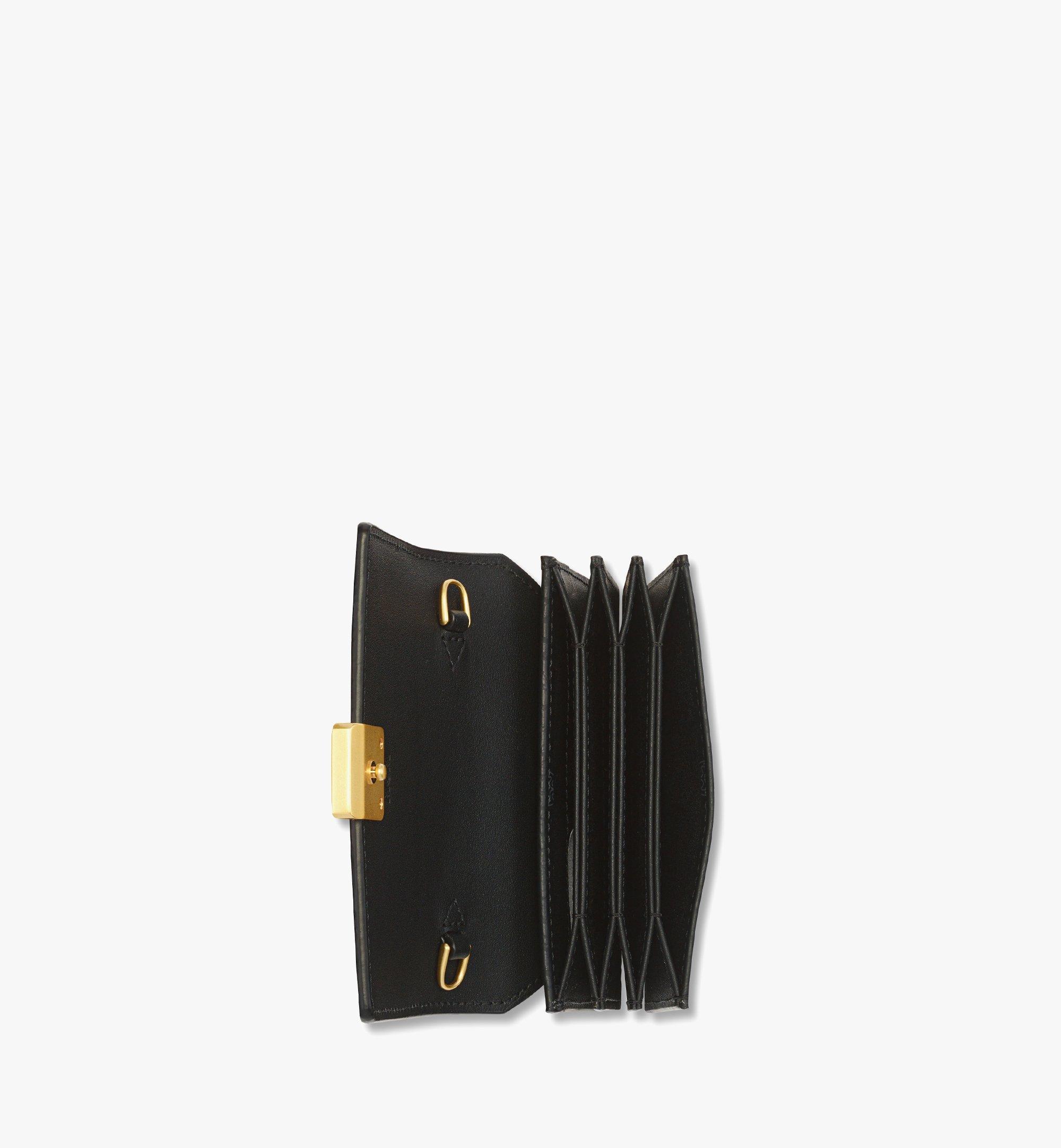 MCM Aren Chain Wallet in Visetos Black MYLFATA03BK001 Alternate View 1