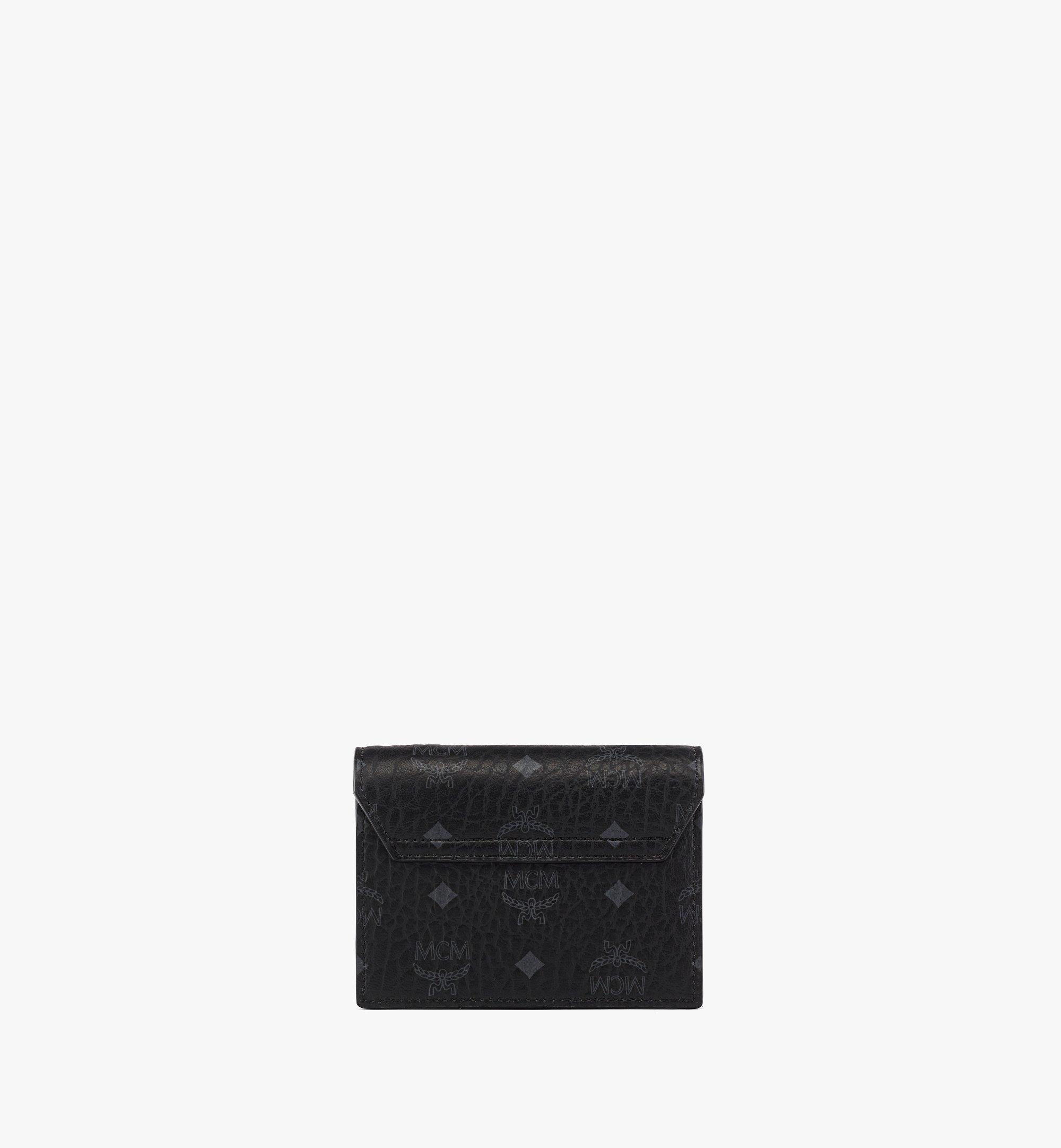 MCM Aren Chain Wallet in Visetos Black MYLFATA03BK001 Alternate View 2