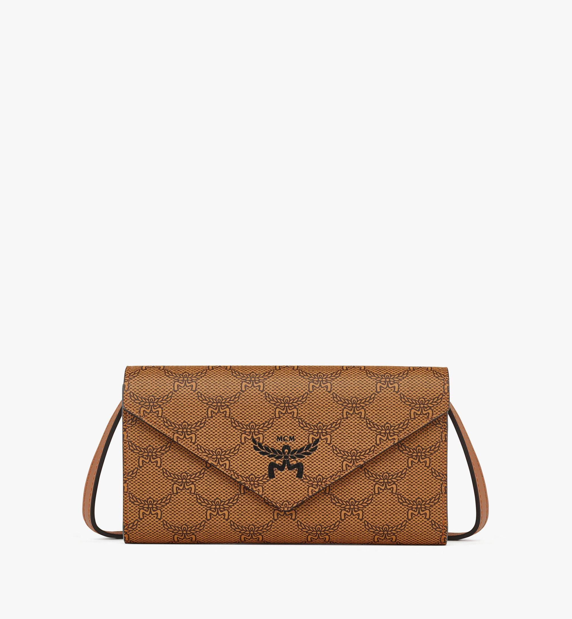 Mcm Himmel Crossbody Wallet In Lauretos In Brown