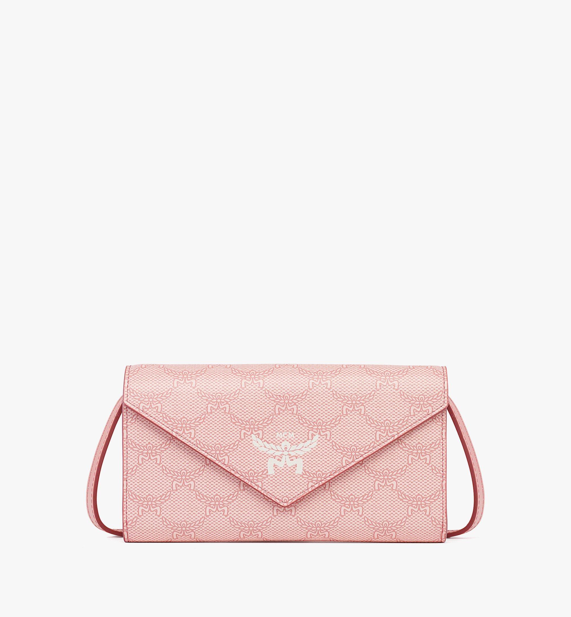 MCM Himmel Crossbody Wallet in Lauretos Pink MYLFSAC03P6001 Alternate View 1