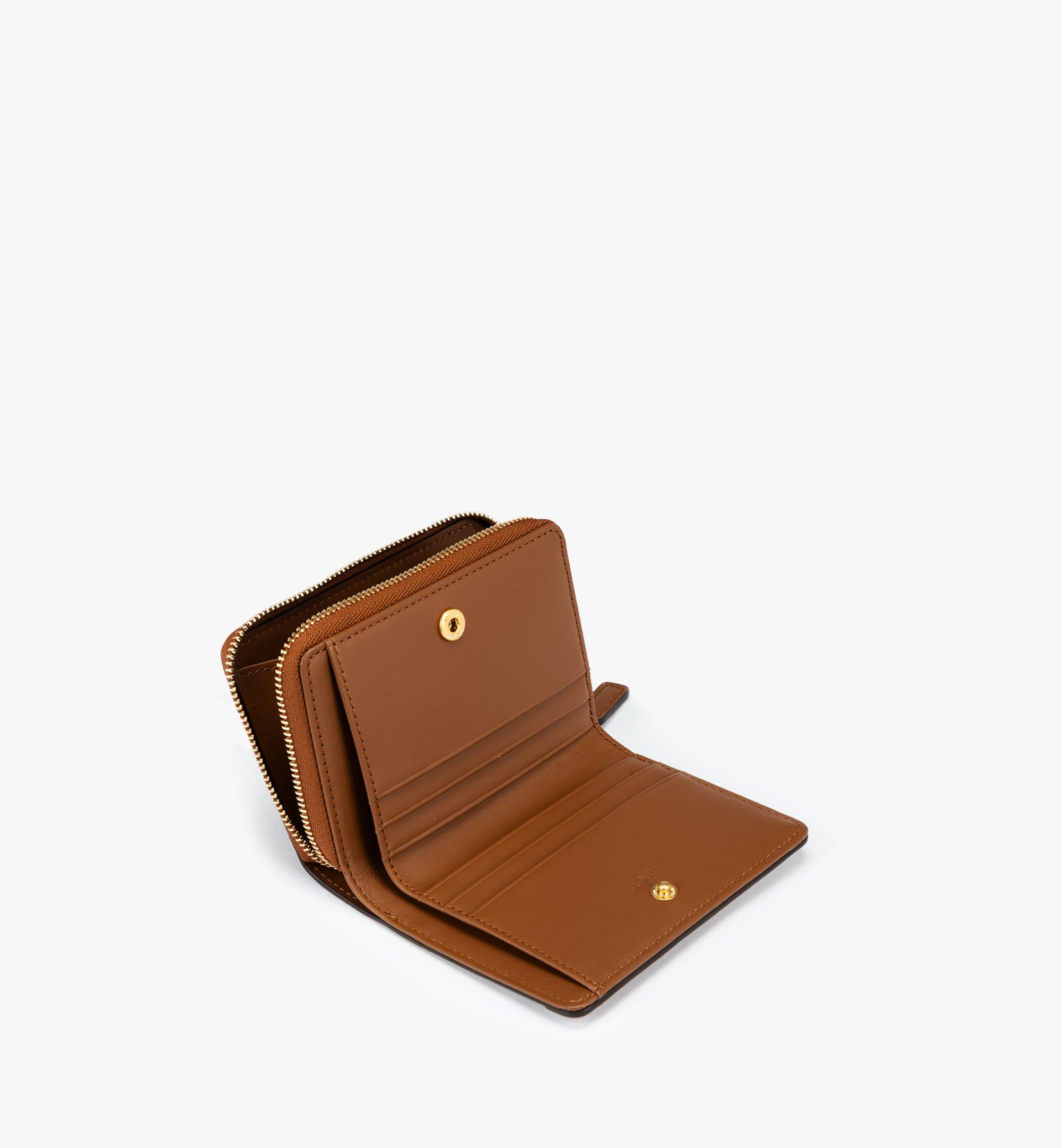 MCM Himmel Zip-Around Wallet in Lauretos Cognac MYLFSAC04CO001 Alternate View 1