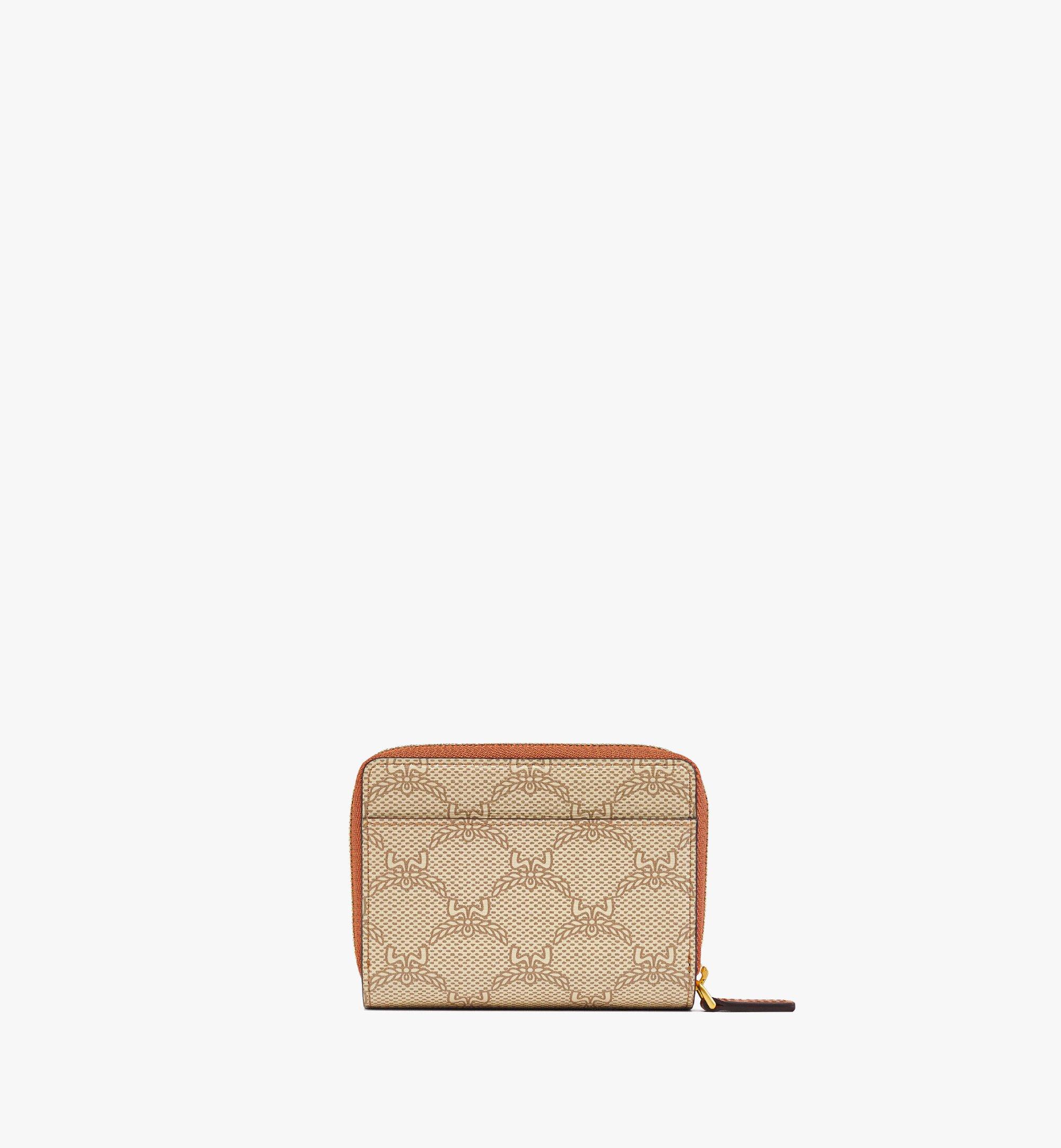 MCM Himmel Zip-Around Wallet in Lauretos Beige MYLFSAC04I9001 Alternate View 2