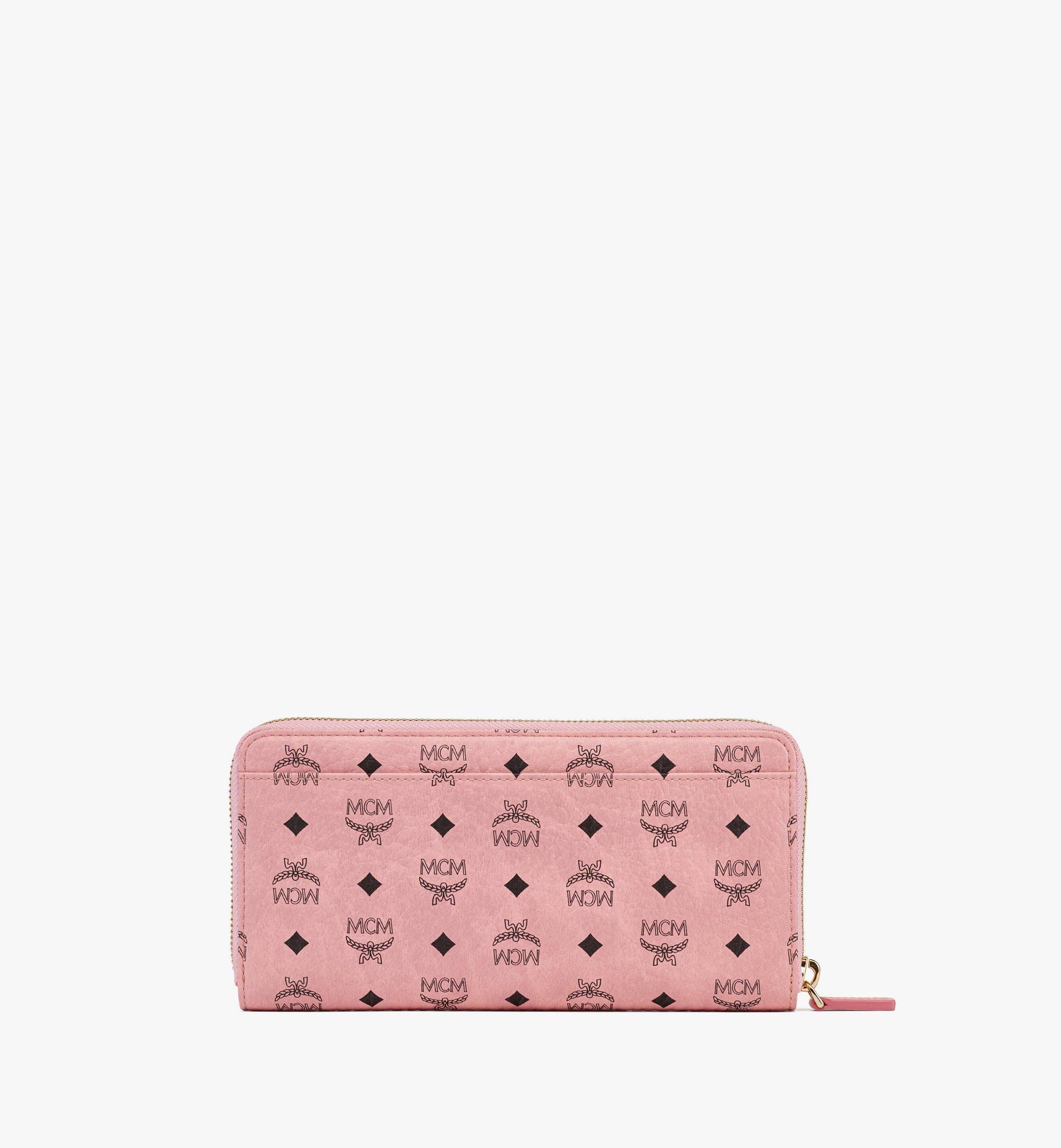 MCM Aren Zip Around Wallet in Visetos Pink MYLFSTA01PZ001 Alternate View 2