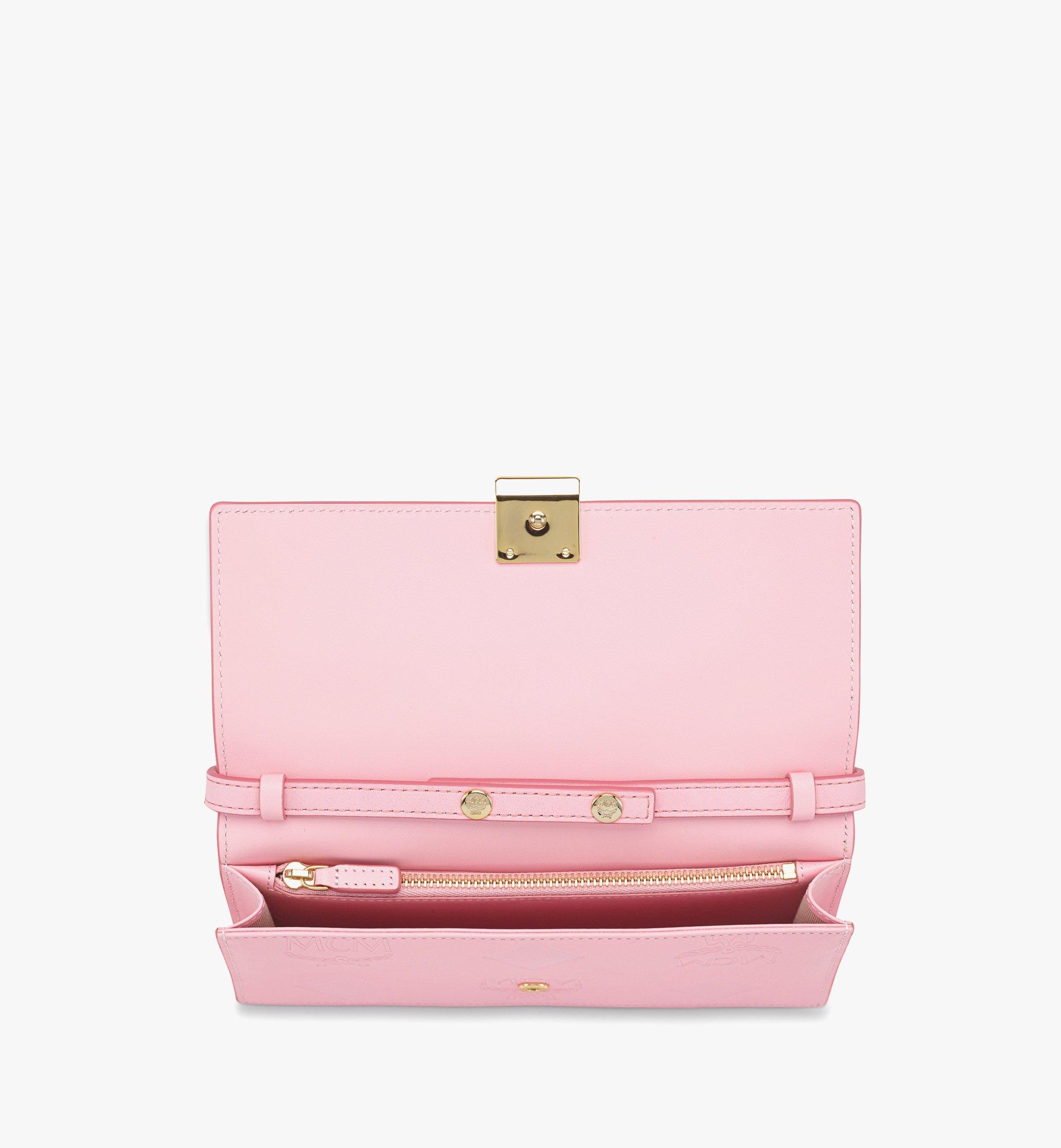 Aren Chain Wallet in Embossed Monogram Leather