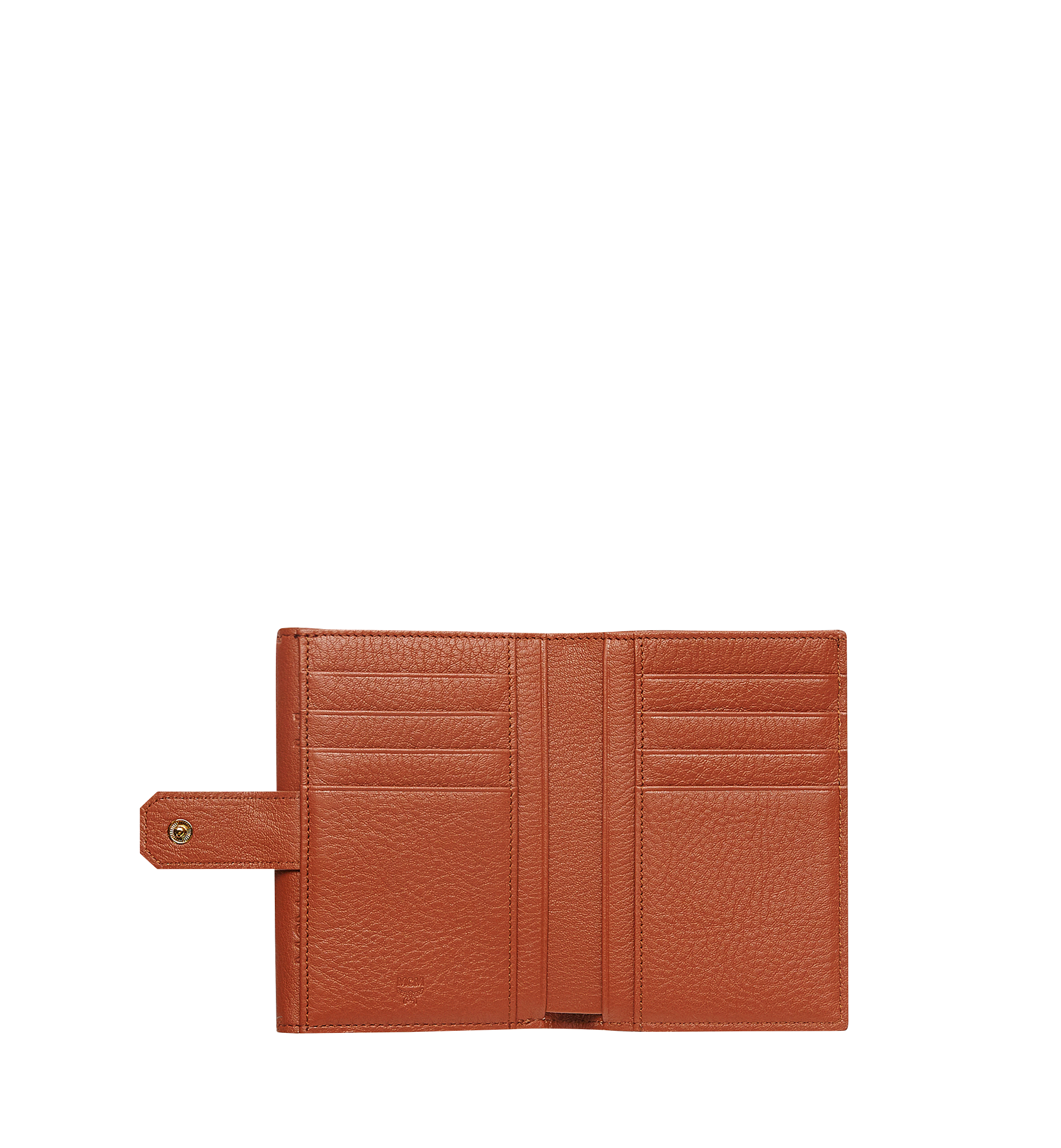 MCM Klara Two Fold Wallet in Monogram Leather Brown MYM8SKM01NX001 Alternate View 3