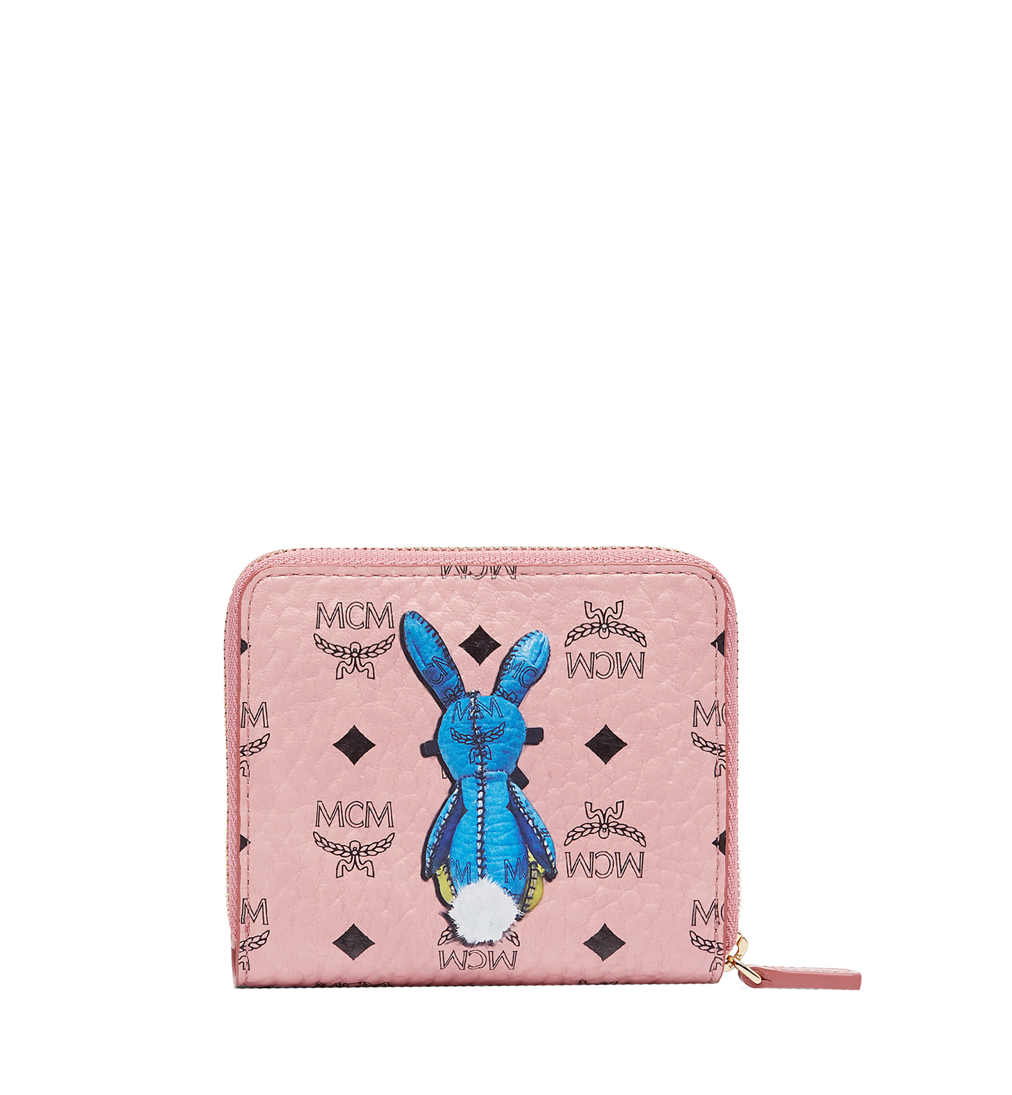 MCM PINK BLUE RABBIT BUNNY CROSSBODY BELT BAG CROSSBODY WALLET BAG NEW 