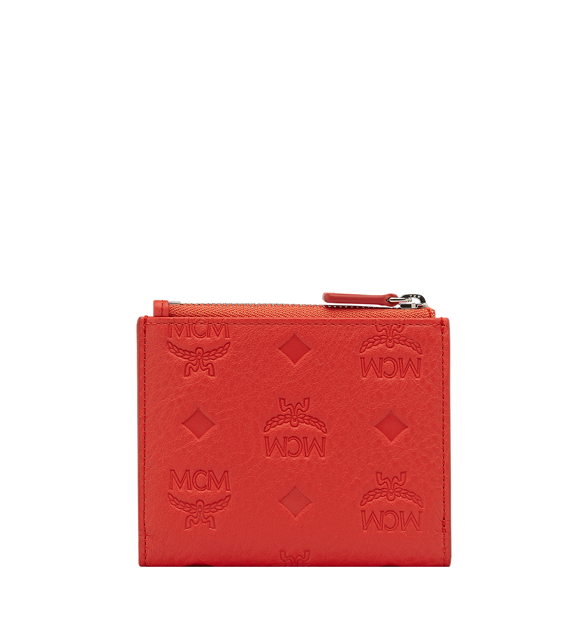 MCM Klara Wallet in Monogram Leather Orange MYS8SKM13OG001 Alternate View 2