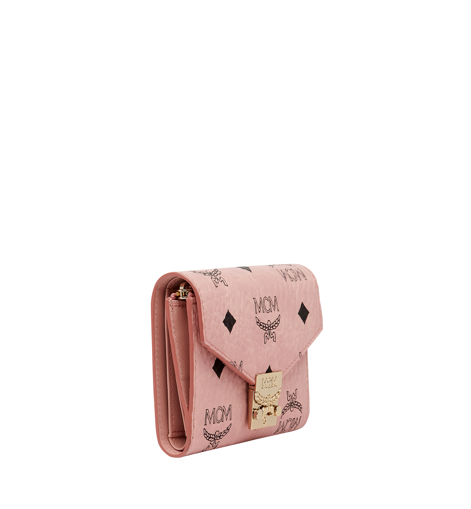 Small 〈Tracy〉ヴィセトス 三つ折りウォレット Pink | MCM ®JP