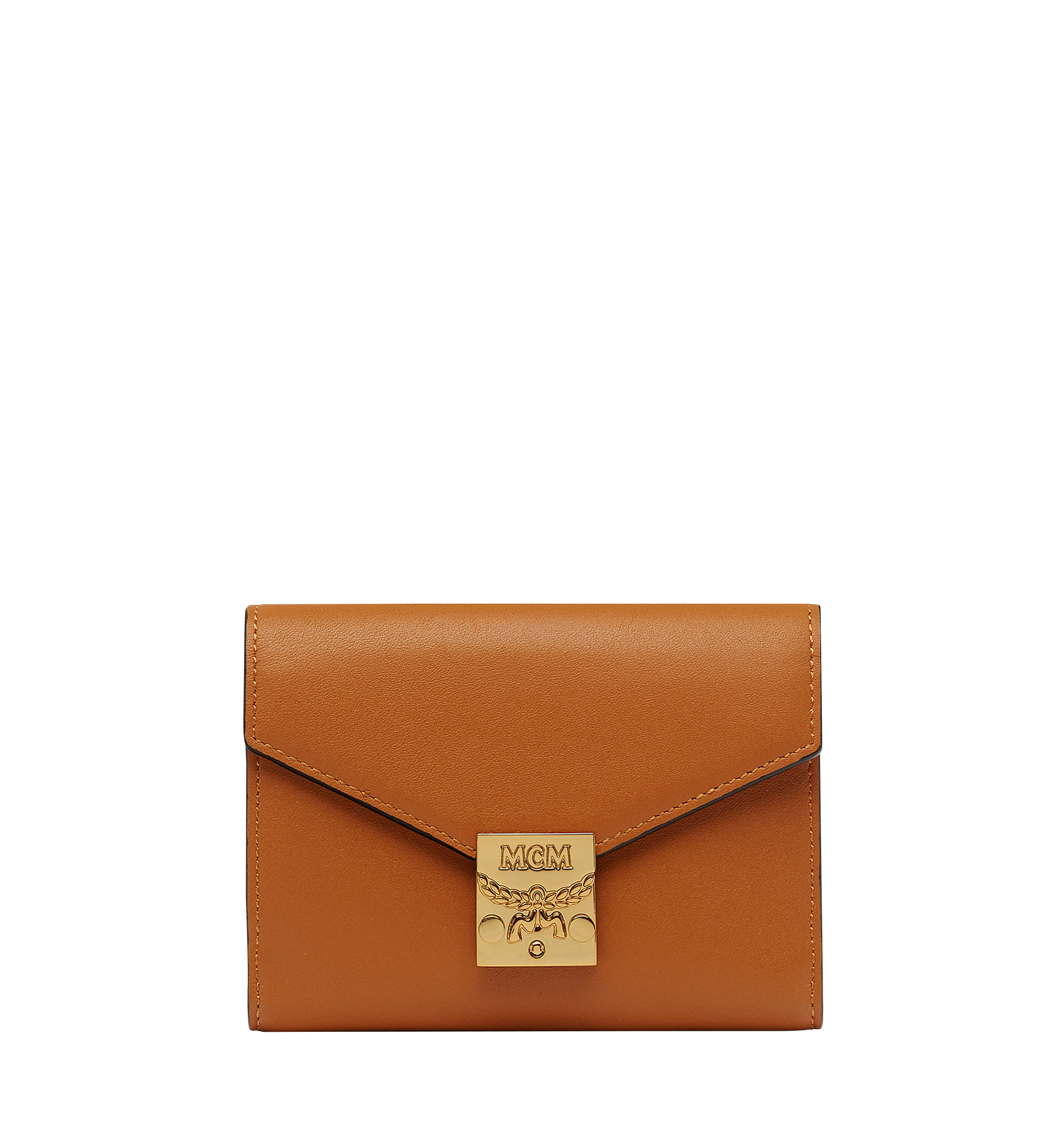 MCM Tracy Three Fold Wallet in Leather Cognac MYS8SPA23CO001 Alternate View 1