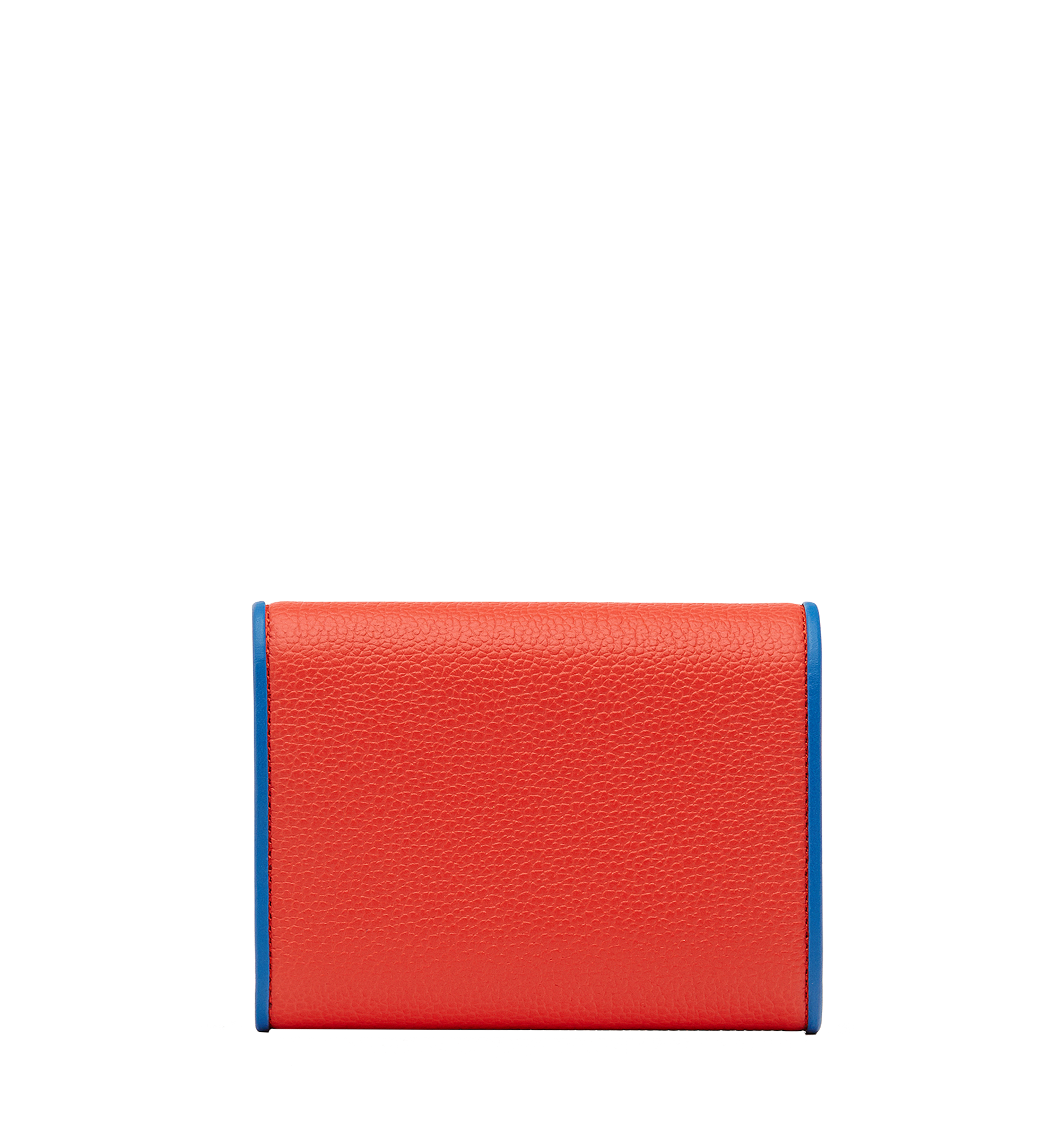 MCM Tracy Three Fold Wallet in Leather Orange MYS8SPA33OG001 Alternate View 2