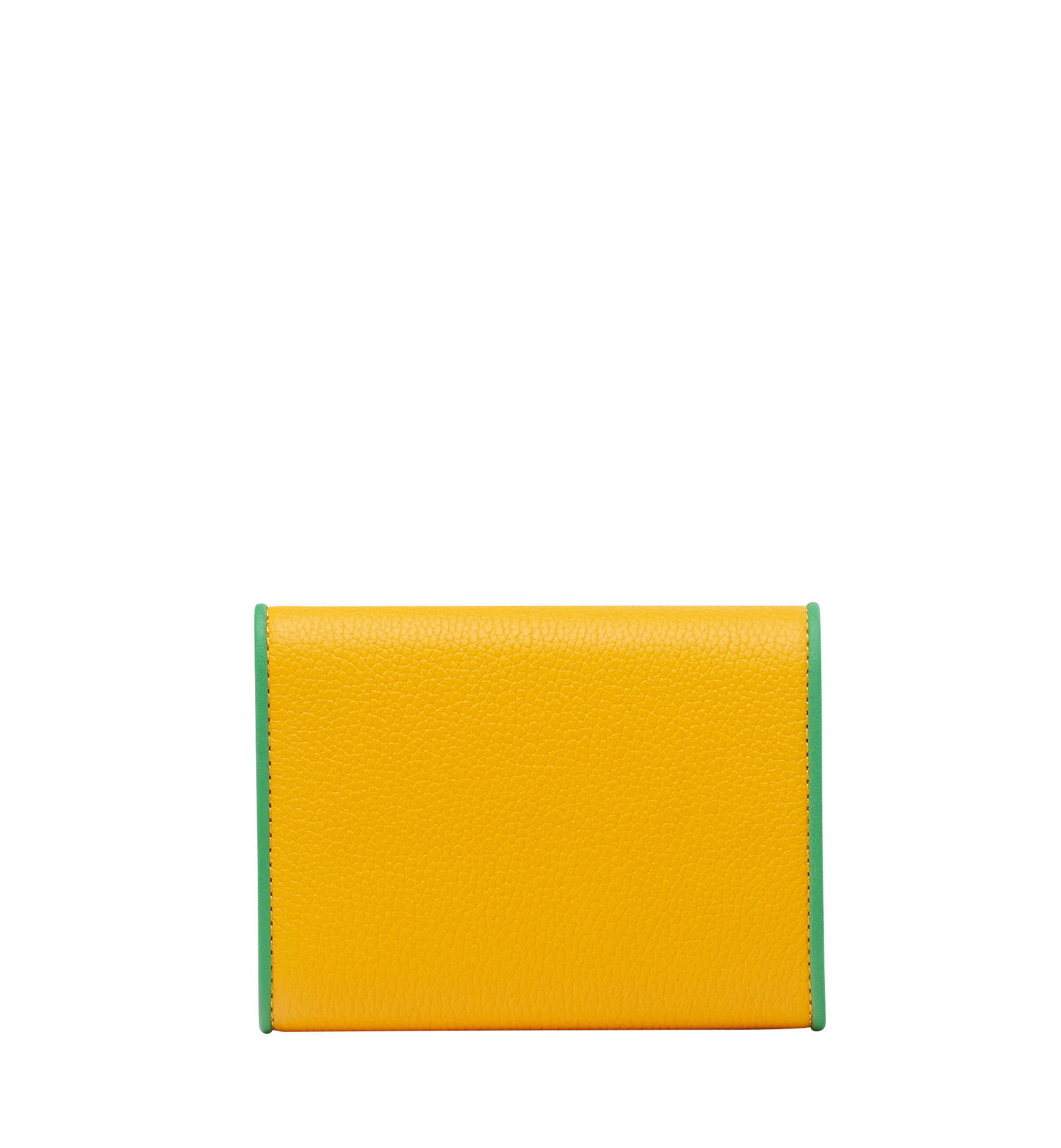 MCM Tracy Three Fold Wallet in Leather Yellow MYS8SPA33YX001 Noch mehr sehen 2