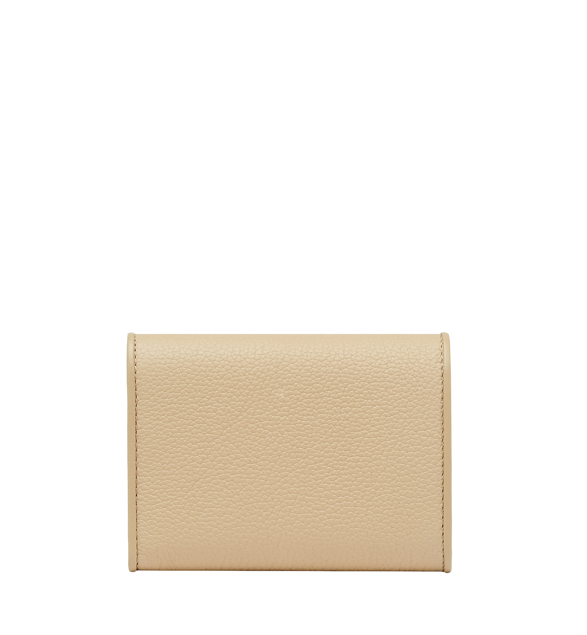 MCM Tracy Three Fold Wallet in Leather Beige MYS8SPA43IA001 Plus de photos 2