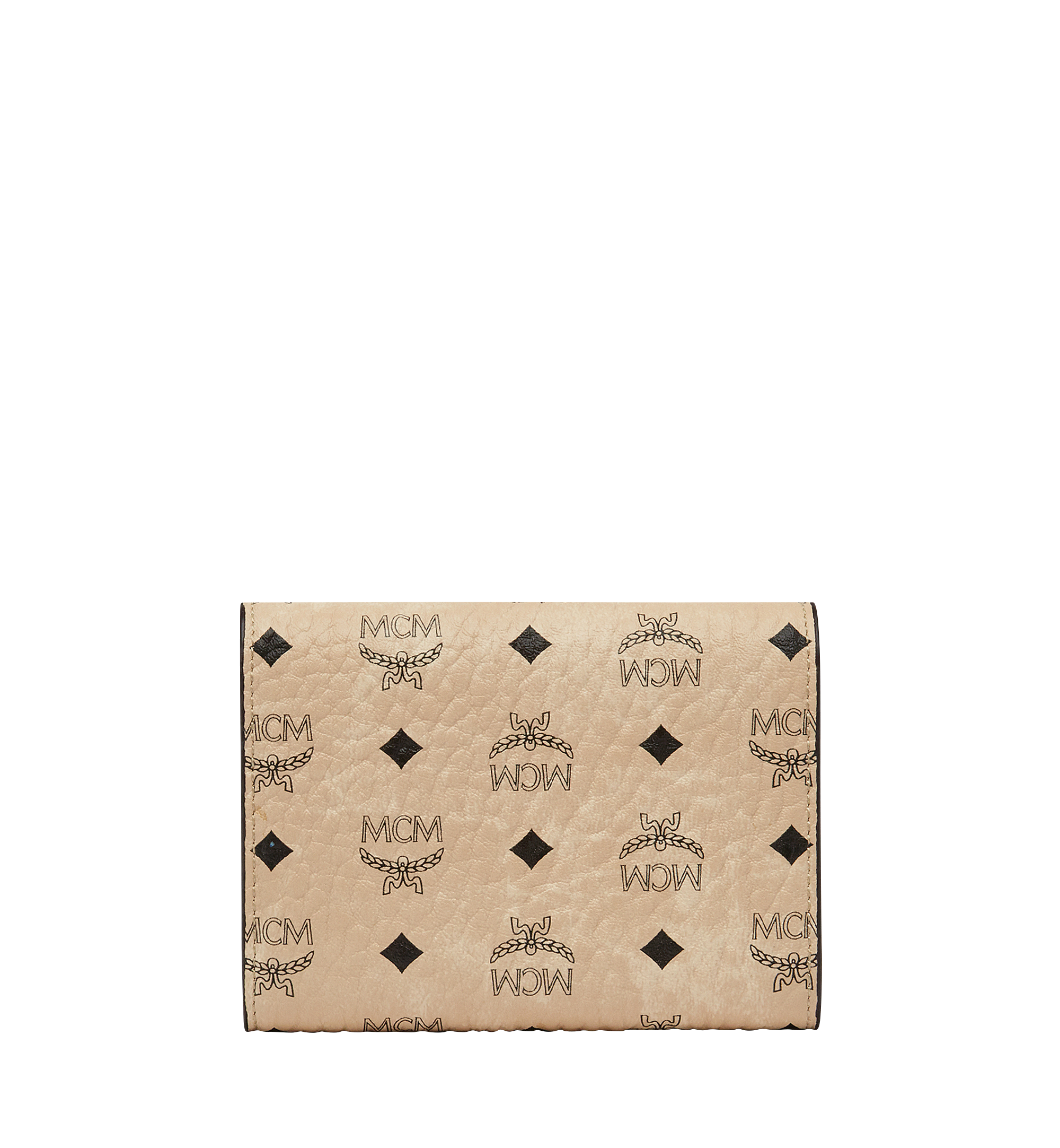 MCM Dreifach gefaltete Brieftasche aus Visetos Original Beige MYS8SVI83IG001 Noch mehr sehen 2
