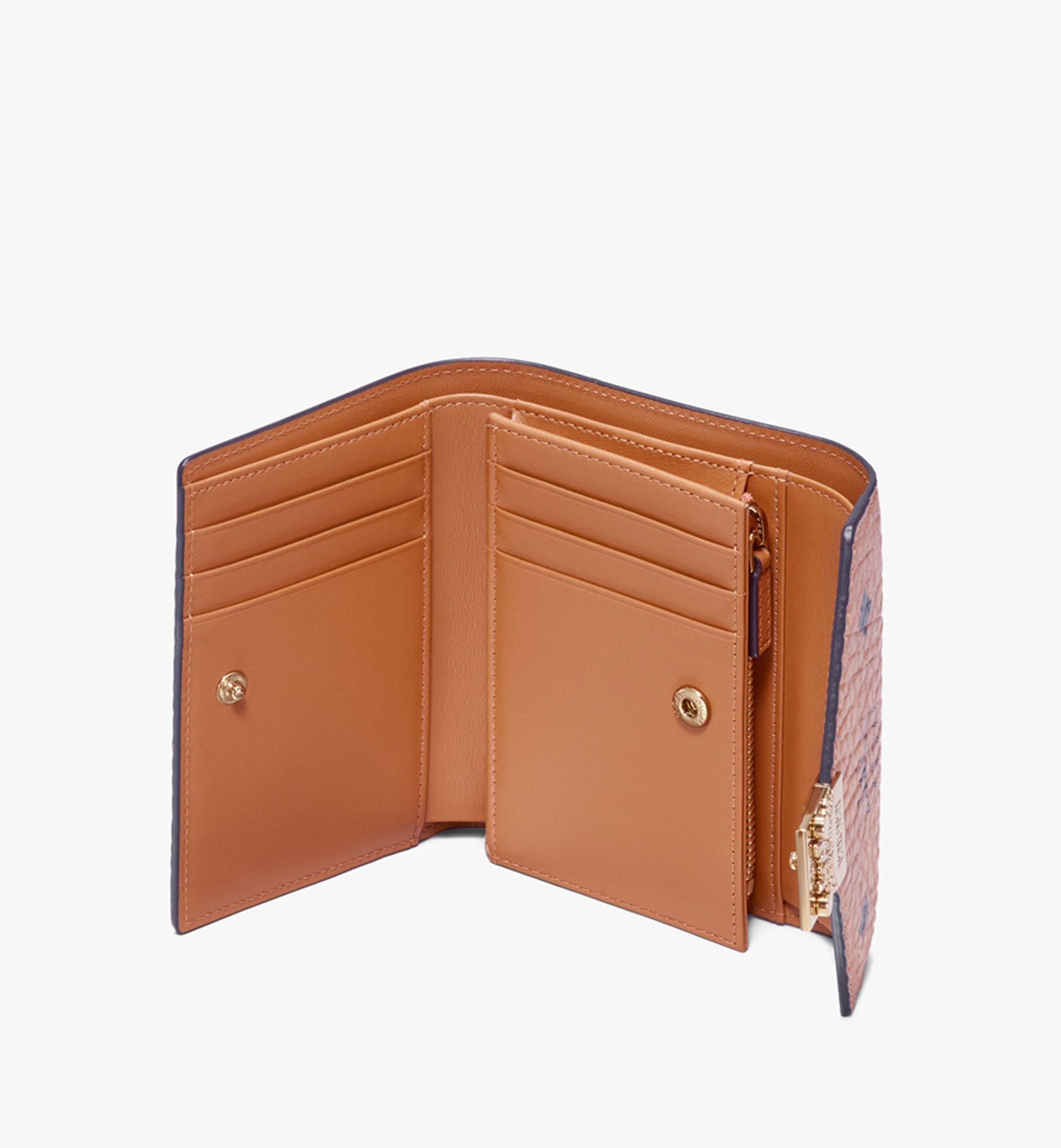 Small Tracy Three-Fold Wallet in Visetos Cognac | MCM ®US