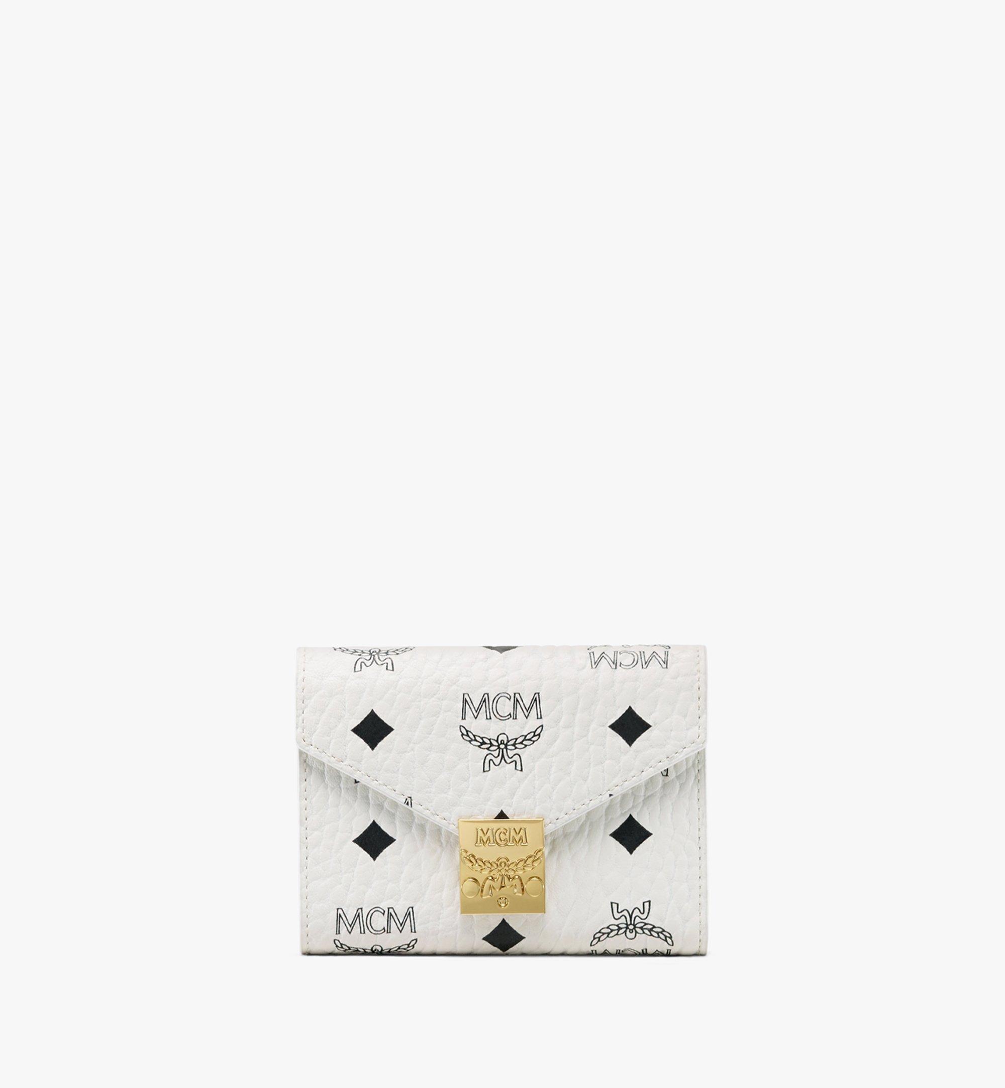 MCM Tracy Three-Fold Wallet in Visetos  MYS9APA13WT001 Alternate View 1