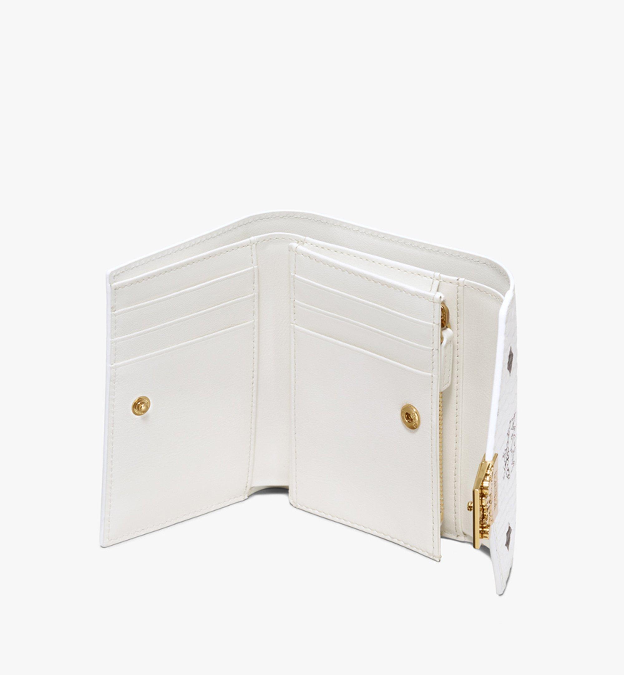 MCM Tracy Three-Fold Wallet in Visetos  MYS9APA13WT001 Alternate View 2
