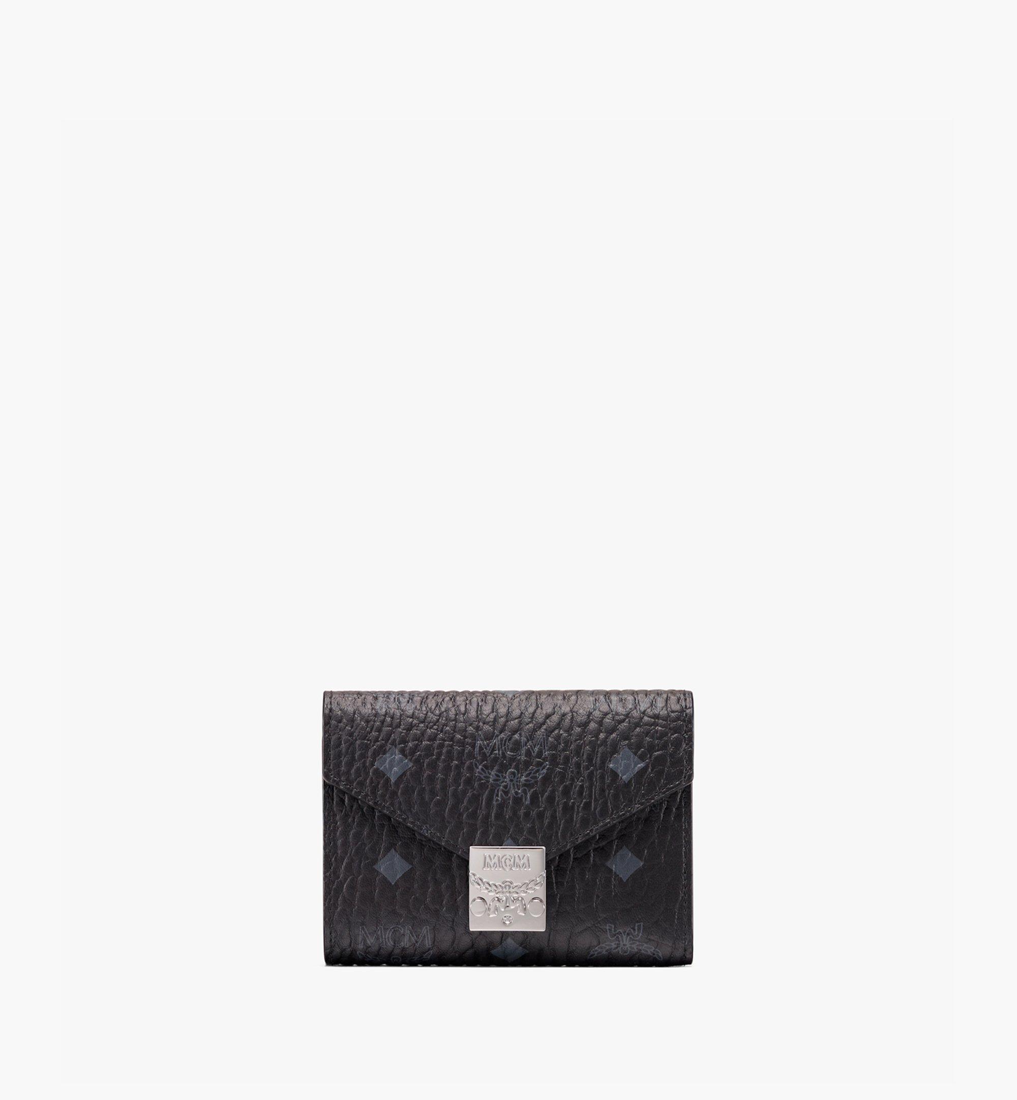 Small Tracy Trifold Wallet in Visetos Black | MCM ®IT