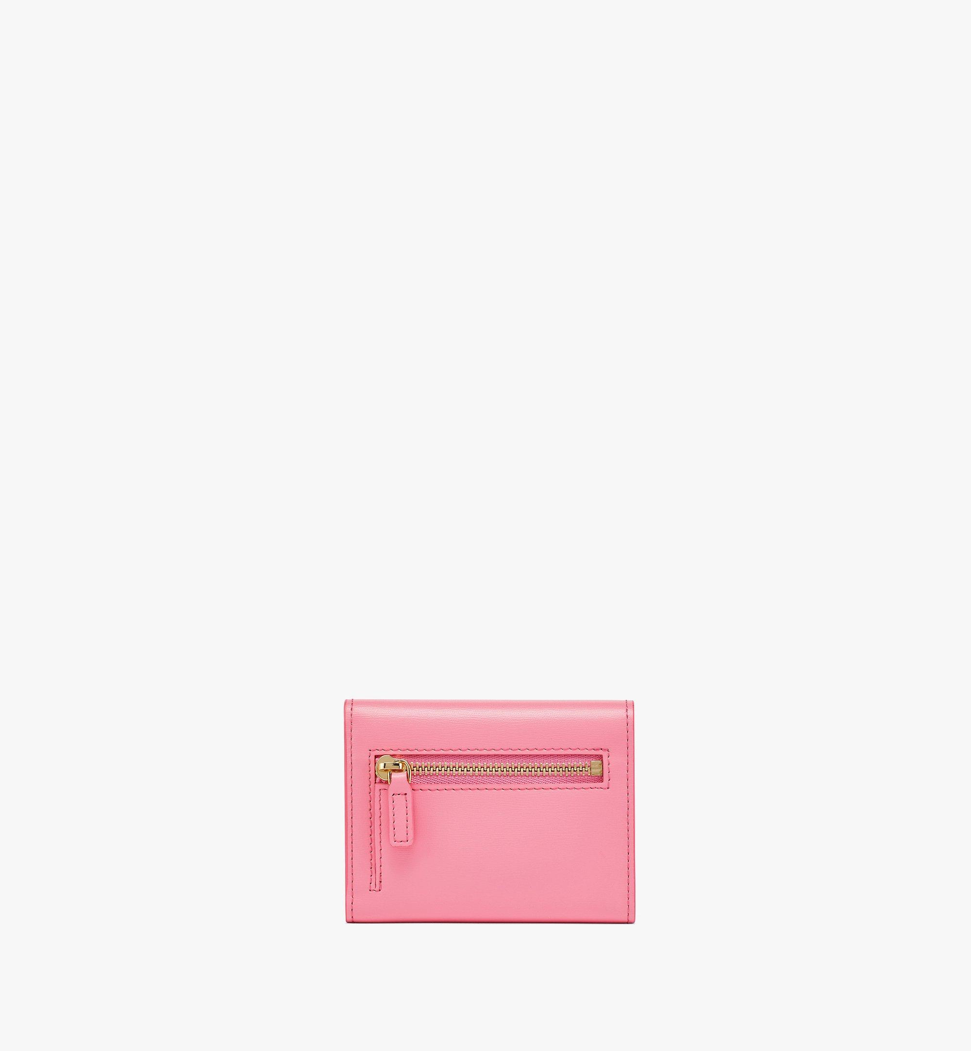 MCM Tracy Trifold Wallet in Spanish Leather Pink MYSBAPA01QV001 Alternate View 2