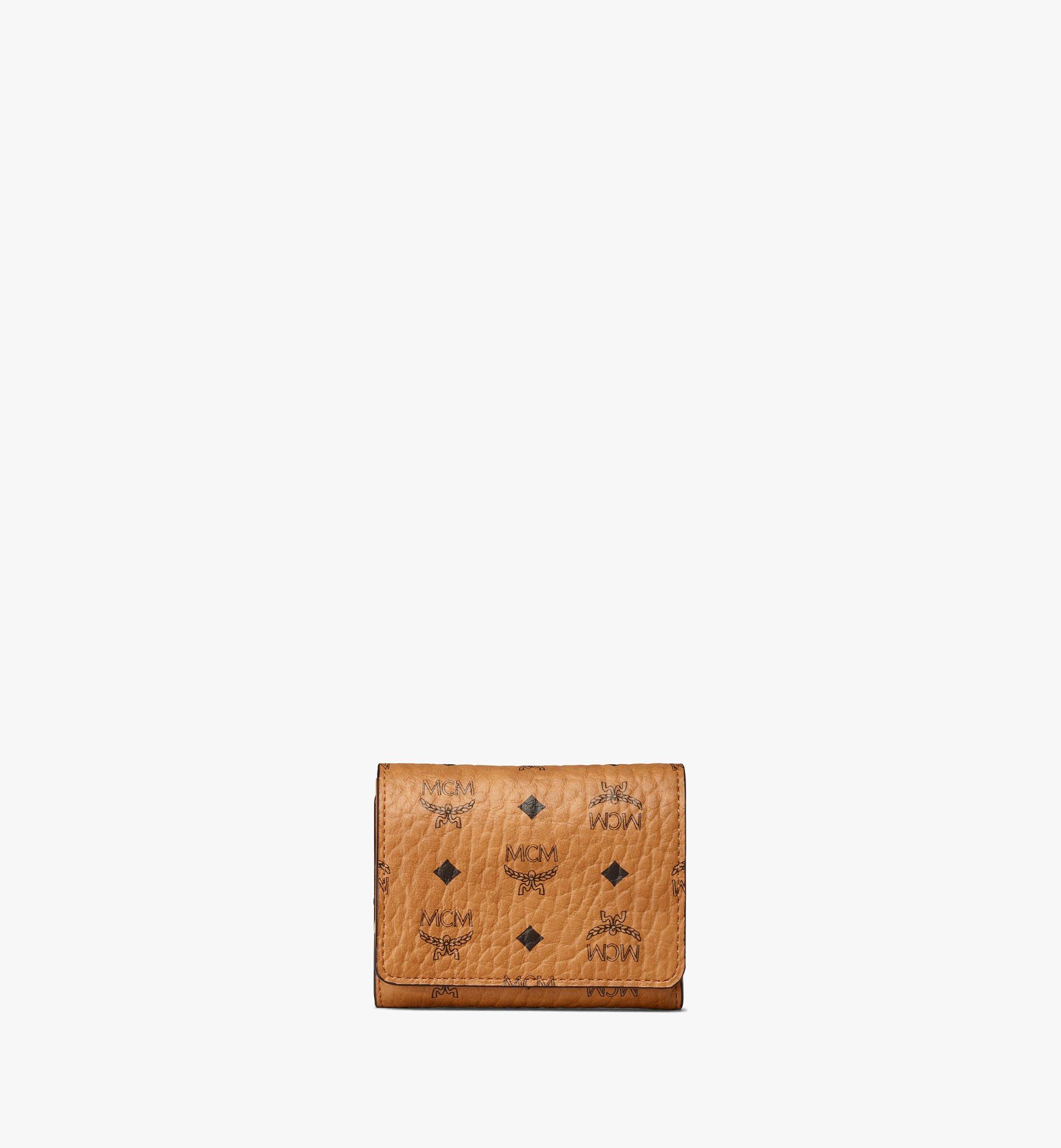 Buy Mcm Small Visetos Original Flap Bi-fold Wallet - Cognac At 30