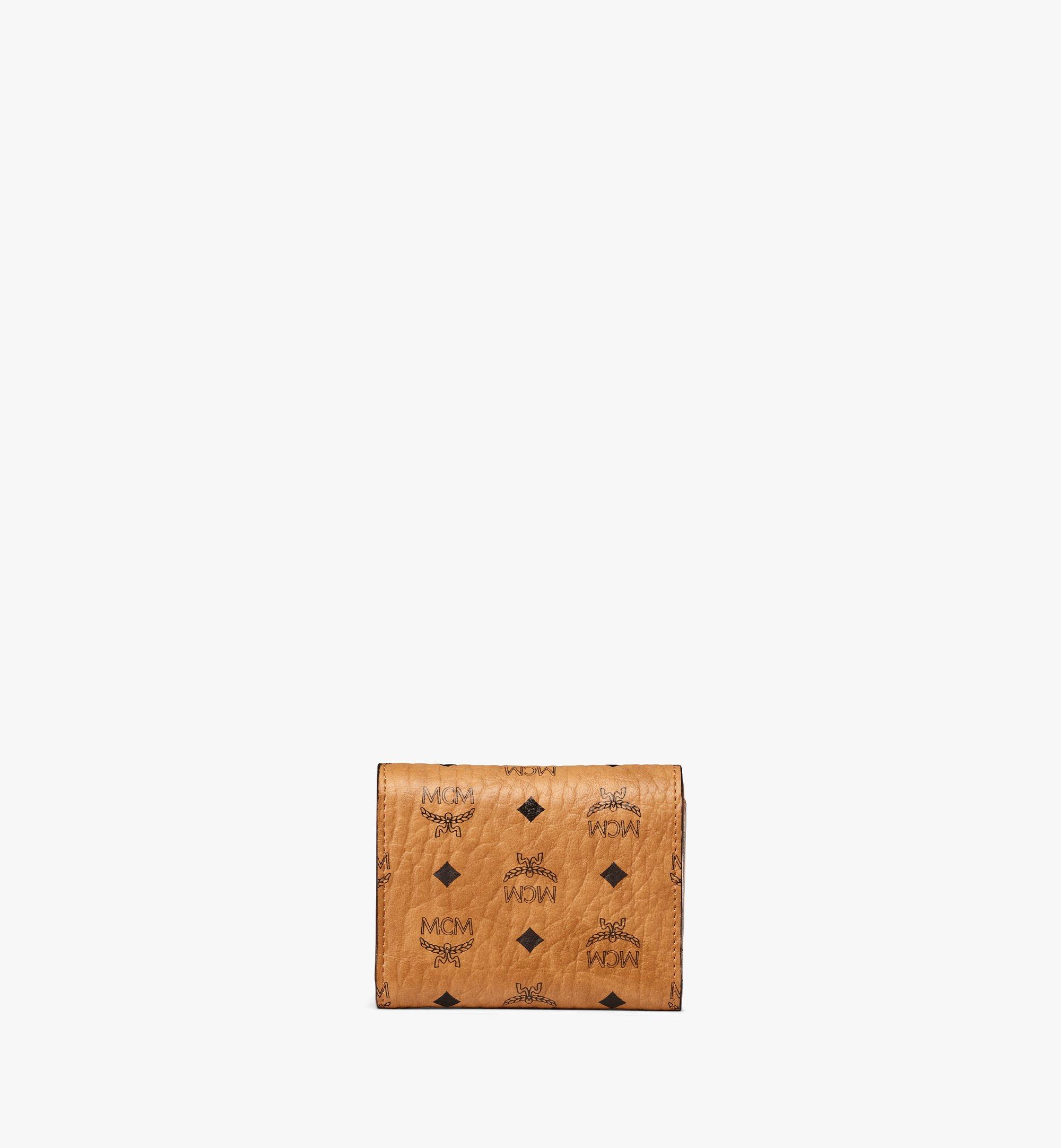 MCM Trifold Wallet in Visetos Original Cognac MYSBSVI01CO001 Alternate View 2