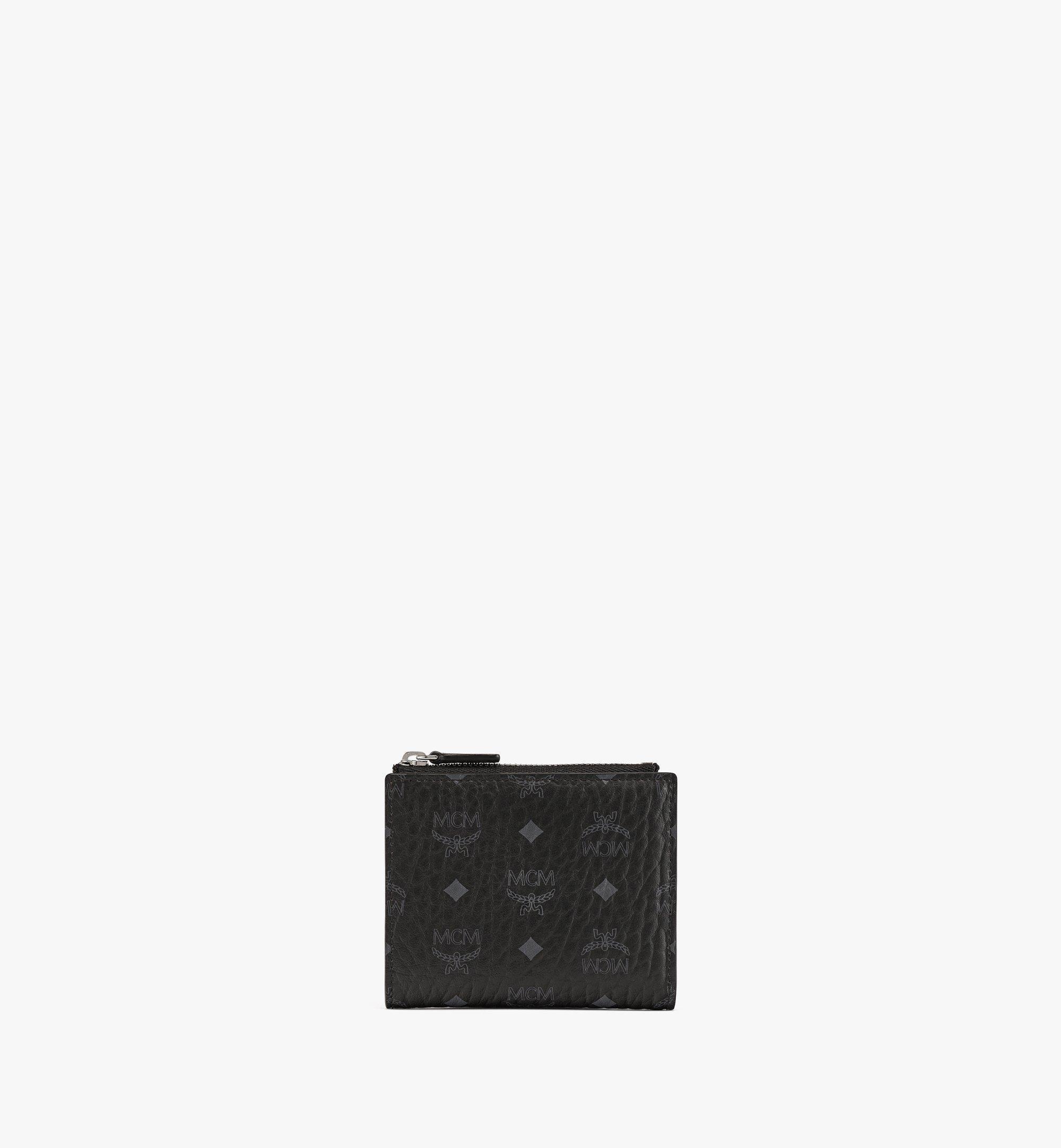 MCM กระเป๋าสตางค์แบบกดปิดพับสองทบลาย Visetos Original Black MYSCSVI01BK001 มุมมองอื่น 1
