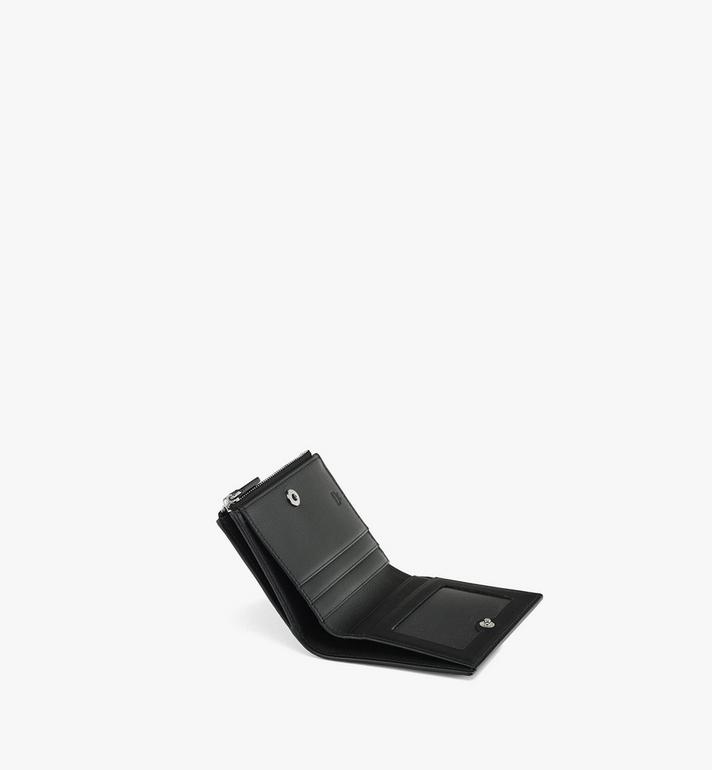 Mini Gefaltete Brieftasche mit Schnappverschluss für Karten in Visetos  Schwarz | MCM ®DE