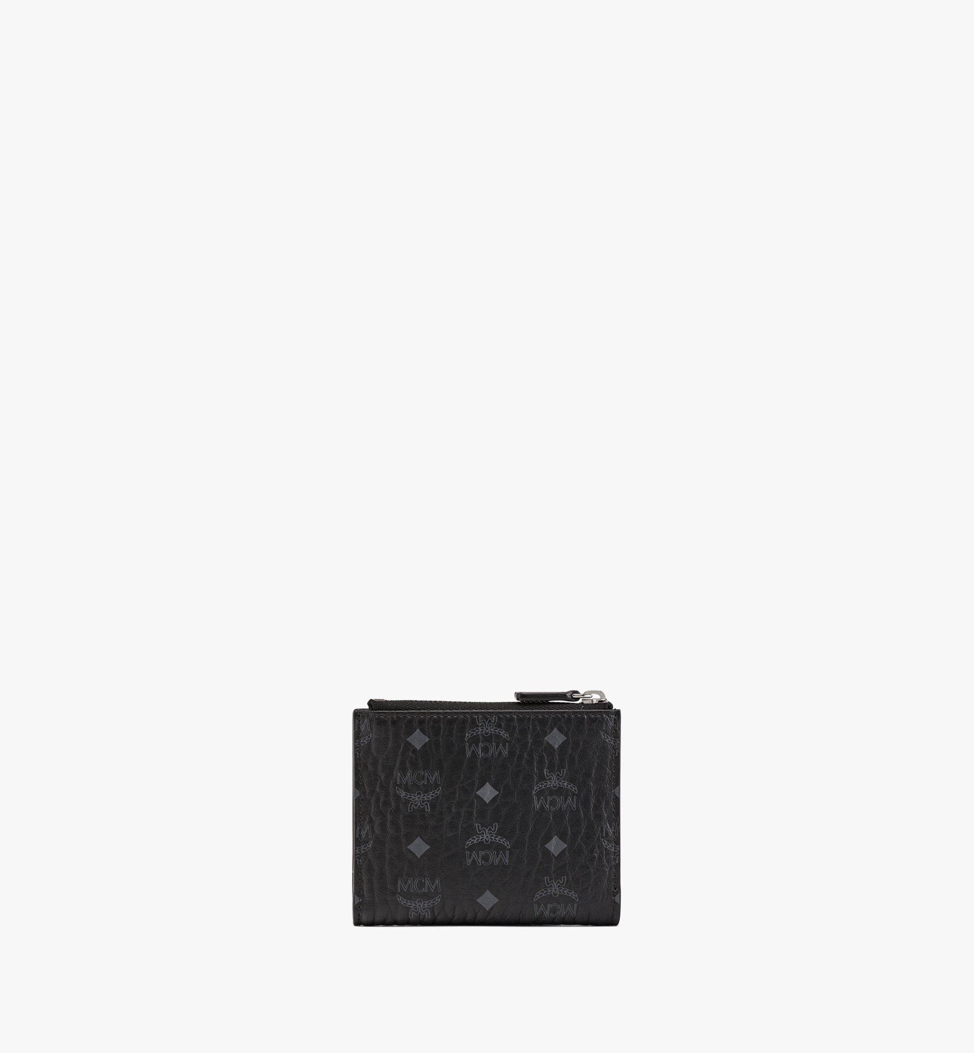 MCM Bifold Snap Wallet in Visetos Original Black MYSCSVI01BK001 Alternate View 2