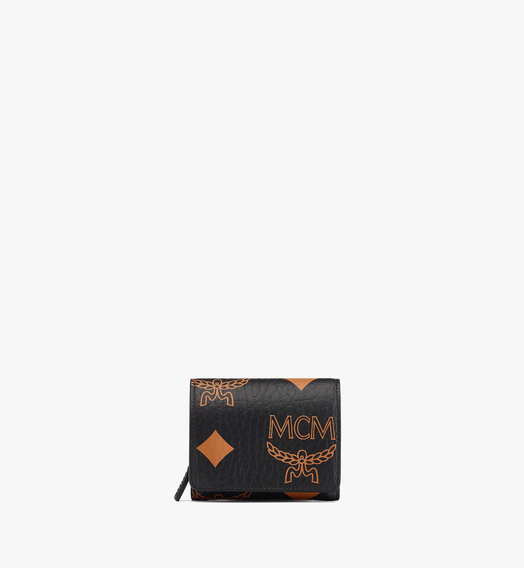 MCM Dreifach gefaltetes Portemonnaie in Maxi Visetos Black MYSDATA01BK001 Noch mehr sehen 1
