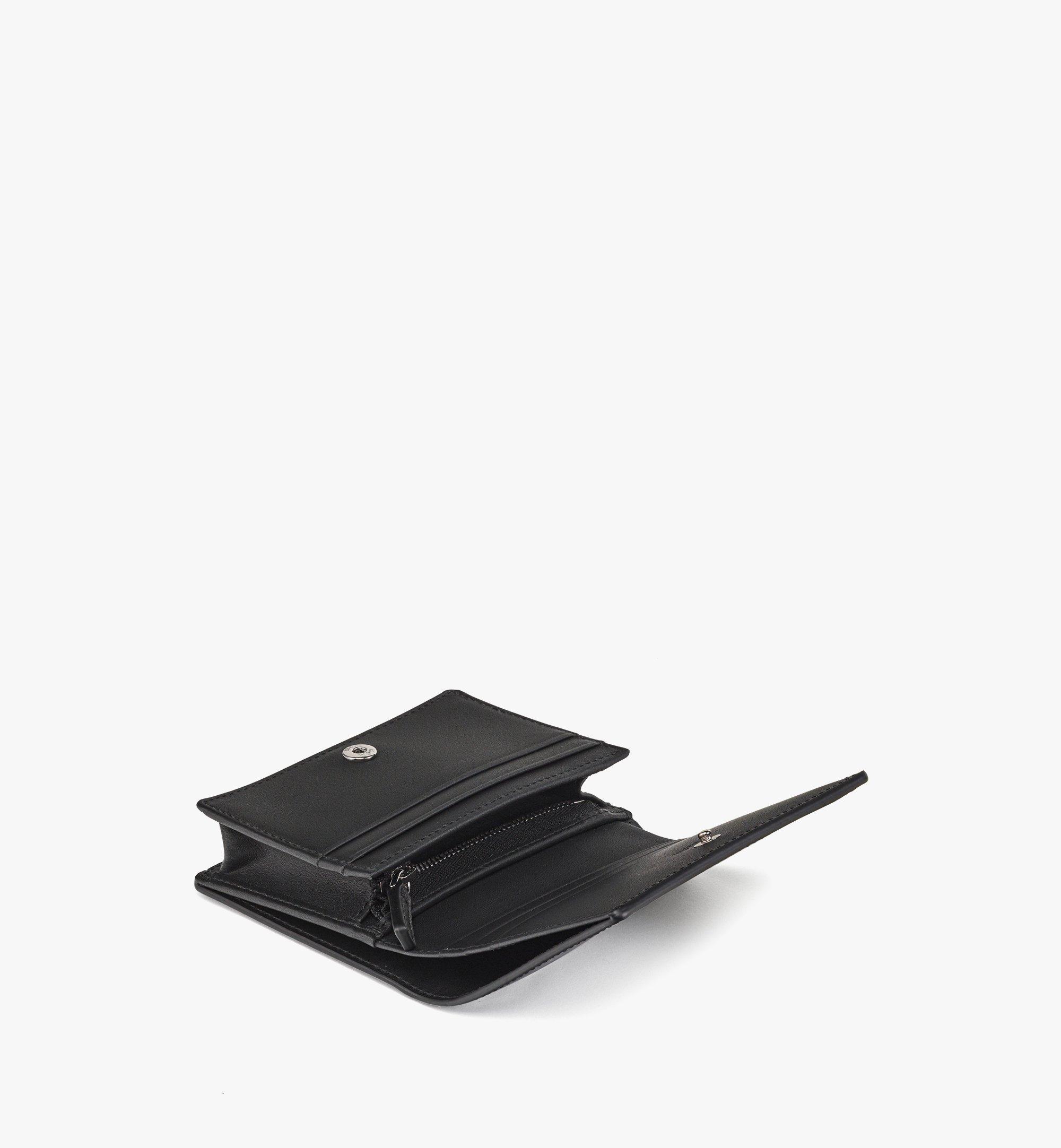 MCM Aren Bifold Snap Wallet in Maxi Patent Leather Black MYSDATA02BK001 Alternate View 1