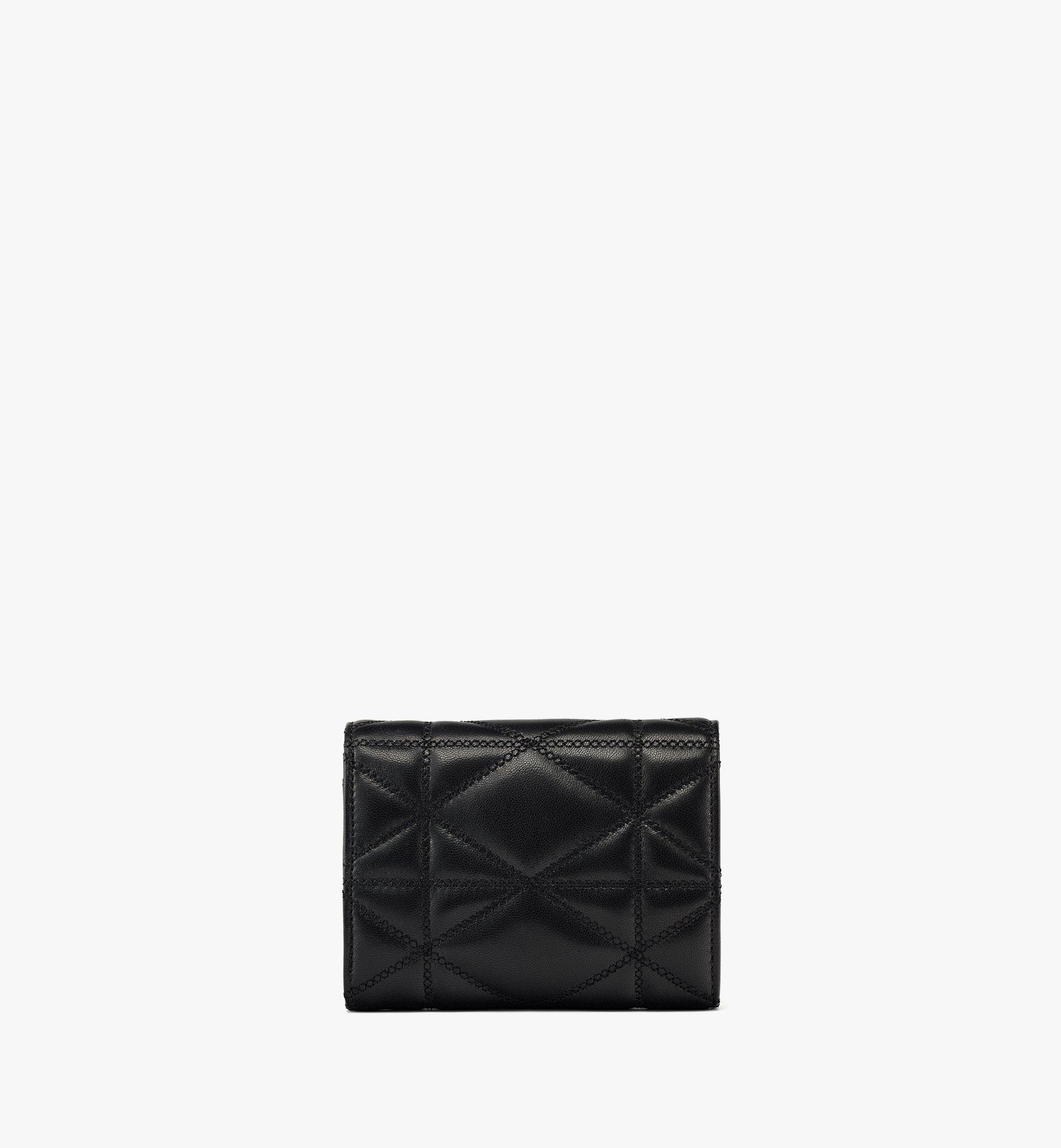 Mcm small outlet french trifold wallet