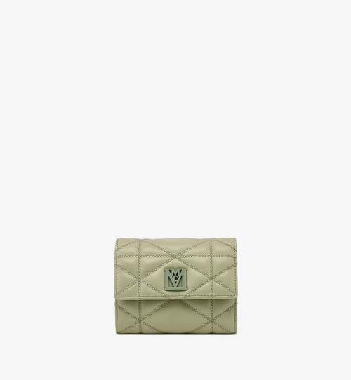 Travia Trifold Wallet in Cloud Quilted Leather