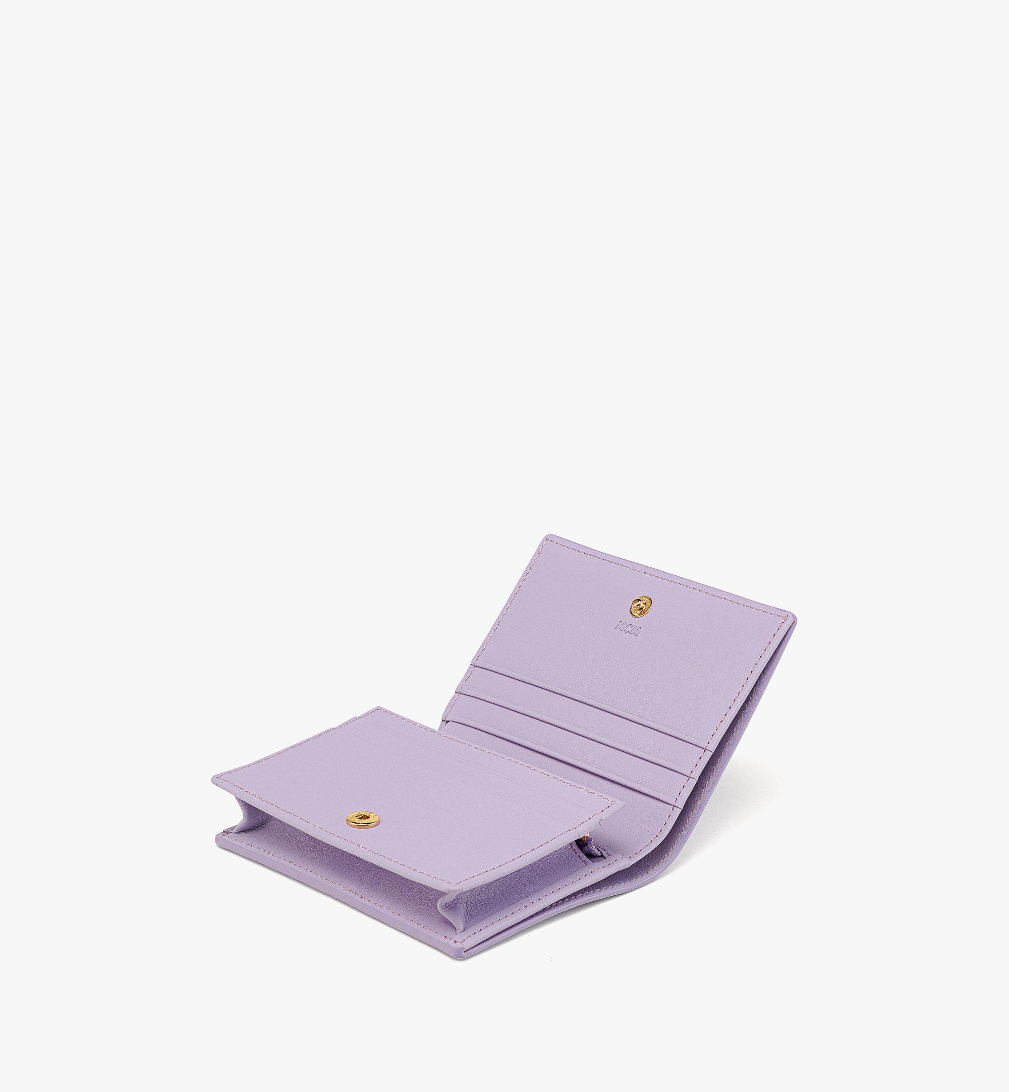 MCM Aren Portemonnaie mit Schnappverschluss aus Leder mit Color Splash Visetos Purple MYSDSTA01U7001 Noch mehr sehen 1