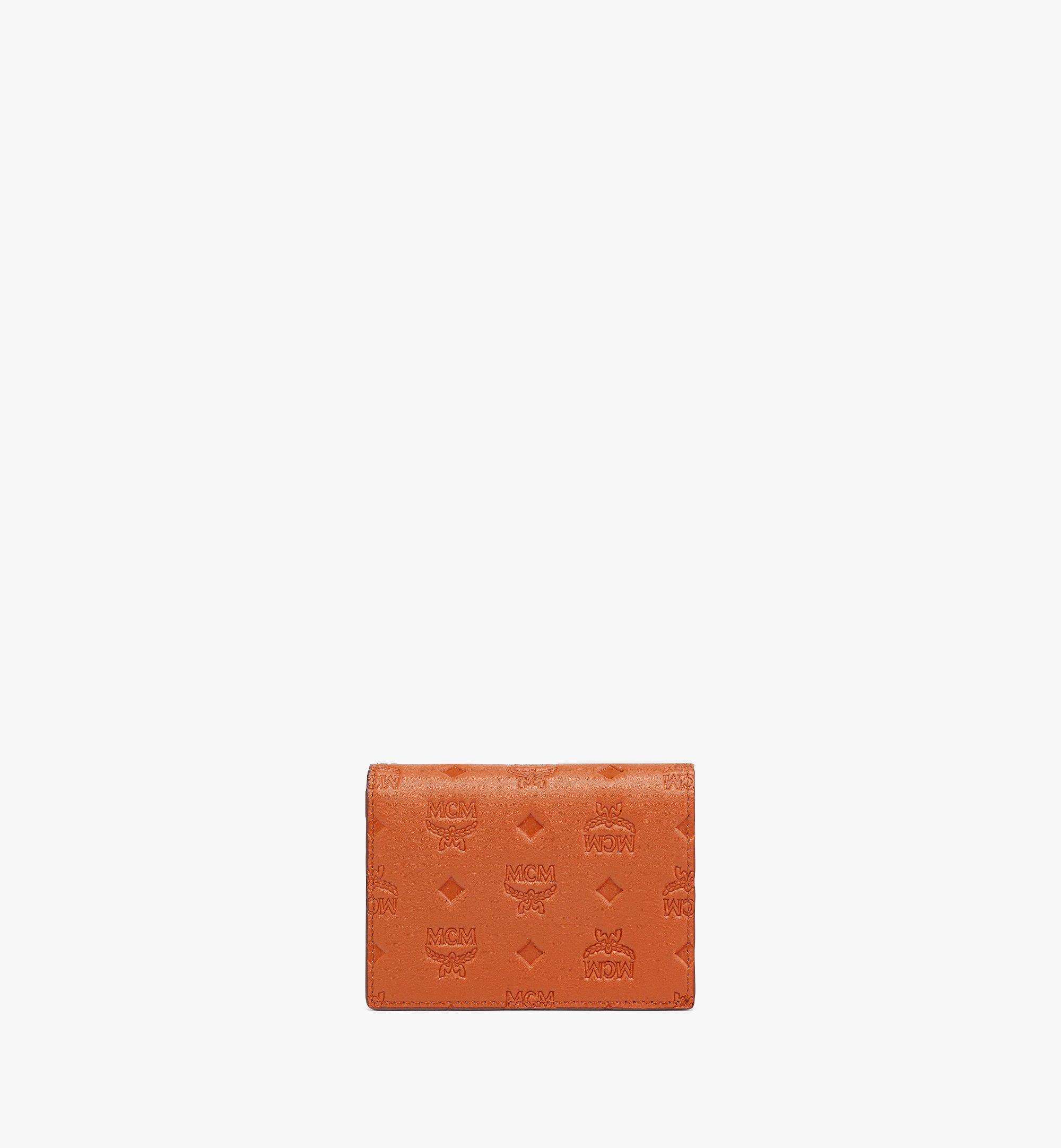 Aren Snap Wallet in Embossed Monogram Leather