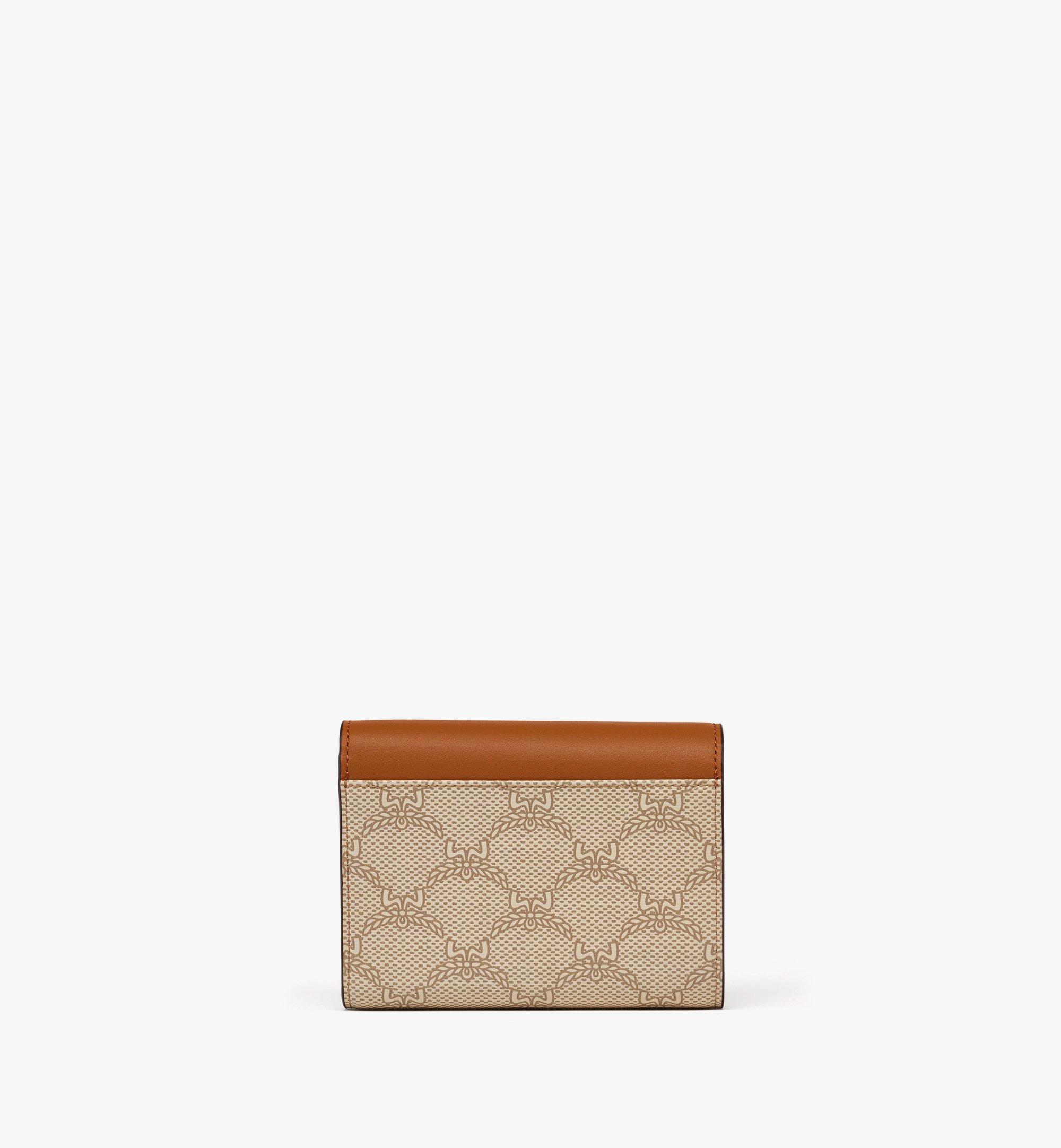 MCM Himmel Trifold Wallet in Lauretos Beige MYSEAAC01I9001 Alternate View 2
