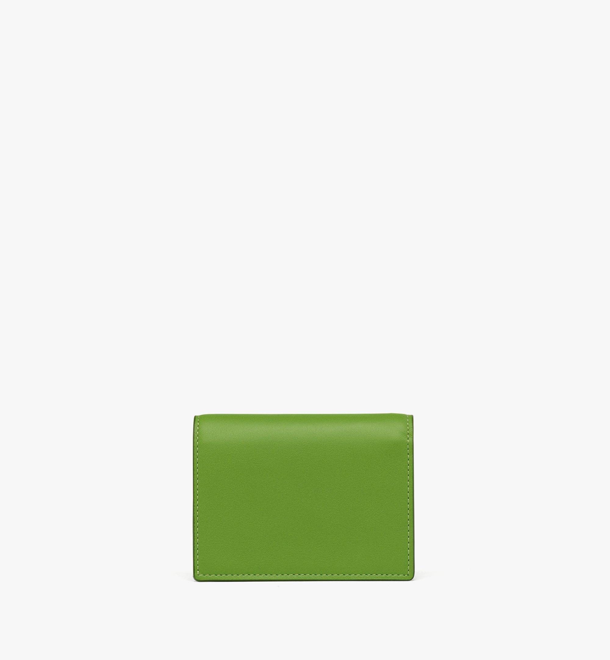 MCM Diamond Wallet in Calf Leather Green MYSEAAK01K2001 ほかの角度から見る 2