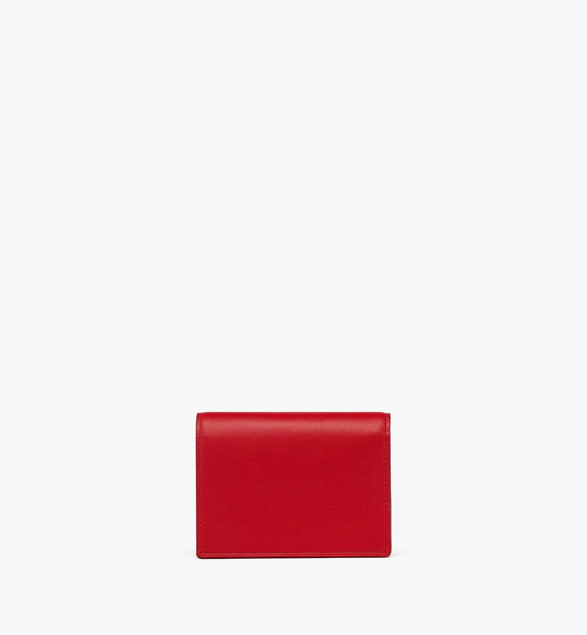 MCM Diamond Wallet in Calf Leather Red MYSEAAK01XC001 Alternate View 2