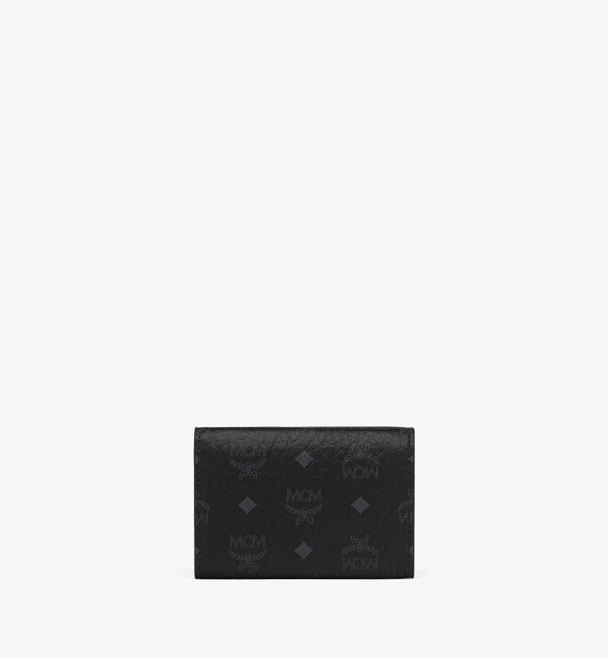 MCM Aren Trifold Wallet in Visetos Black MYSEATA01BK001 Alternate View 2