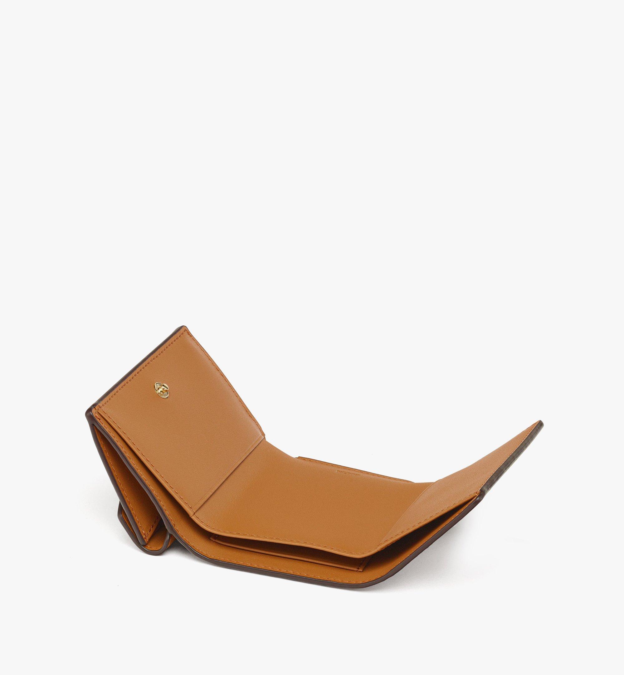 MCM Aren Trifold Wallet in Visetos Cognac MYSEATA01CO001 Alternate View 1