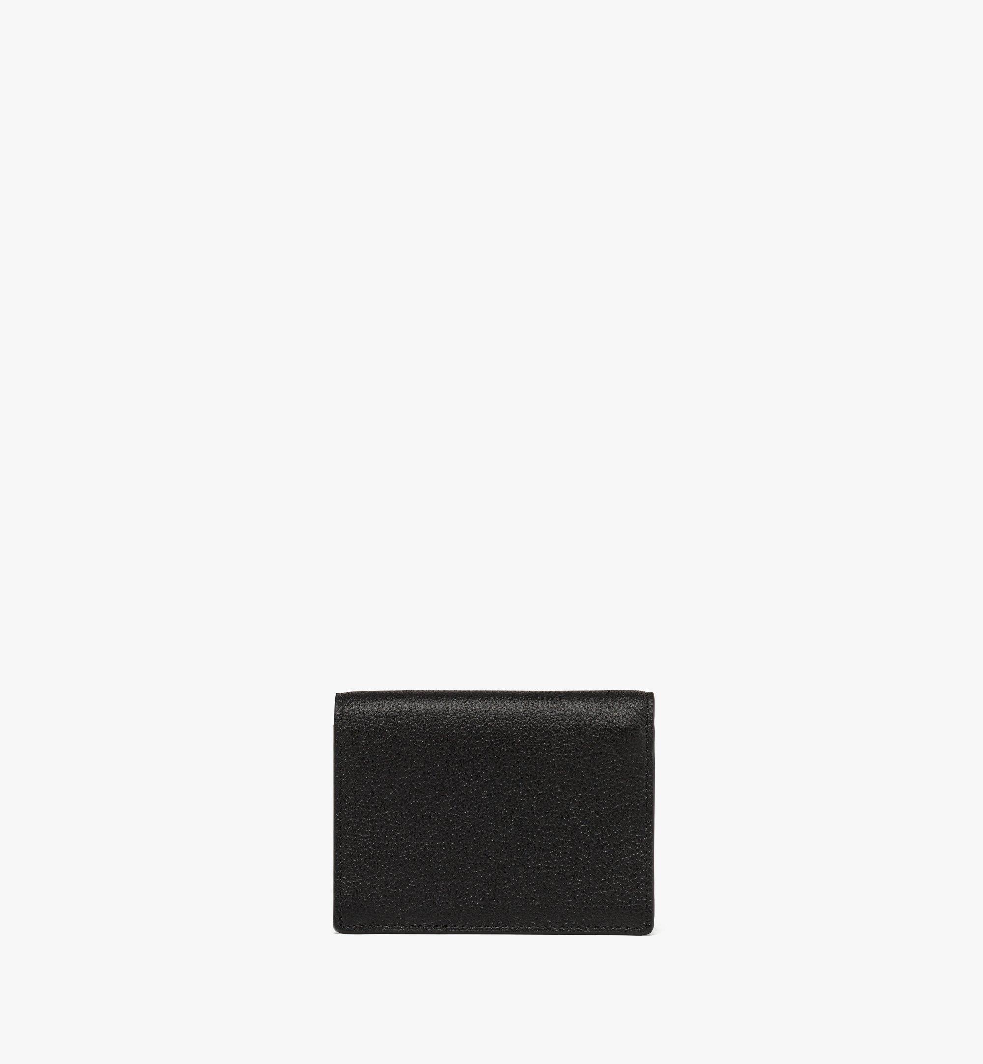 MCM Himmel Snap Wallet in Embossed Logo Leather Black MYSESAC03BK001 Alternate View 2