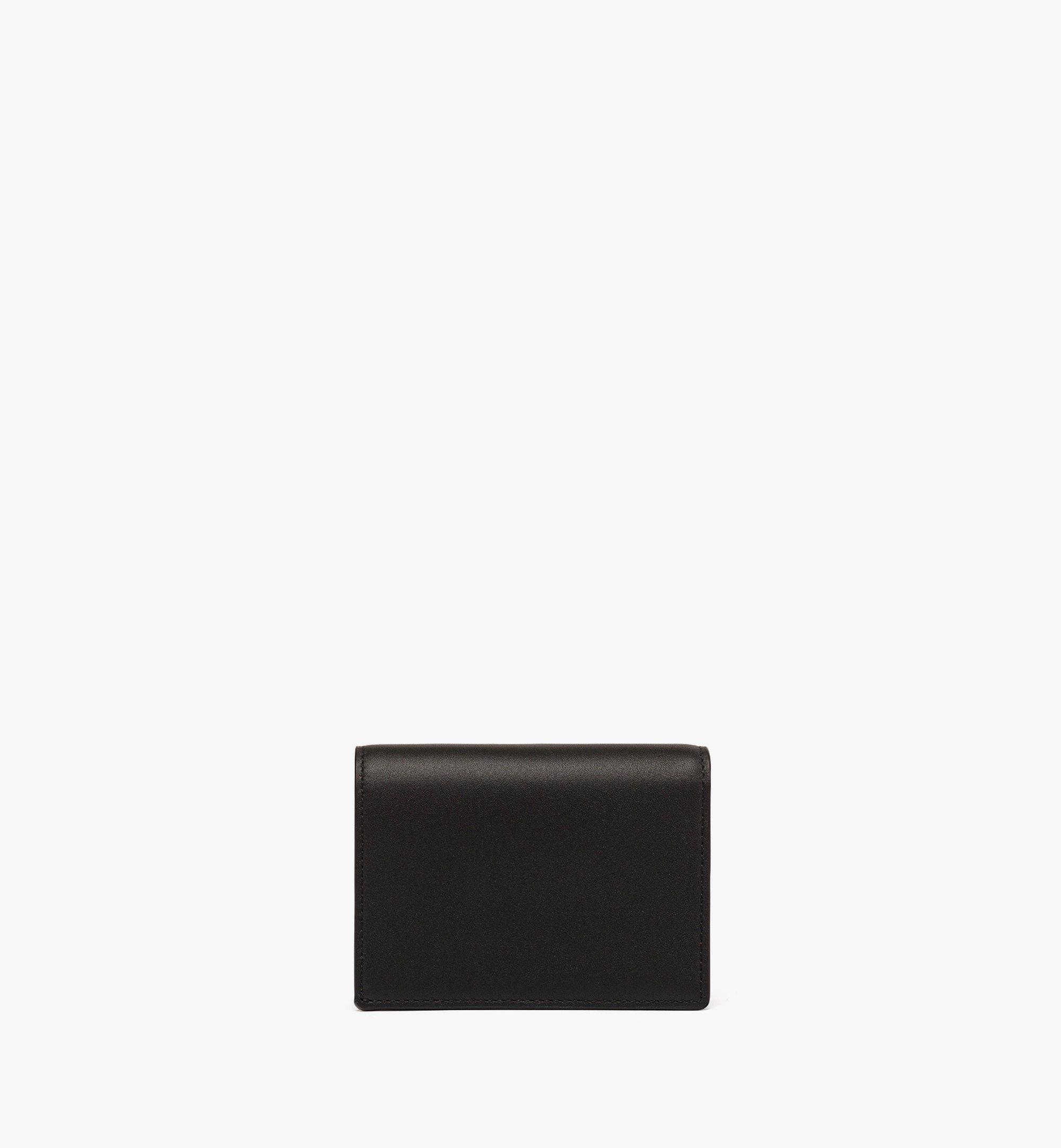 Mini Diamond Snap Wallet in Spanish Calf Leather Black MCM ®SG