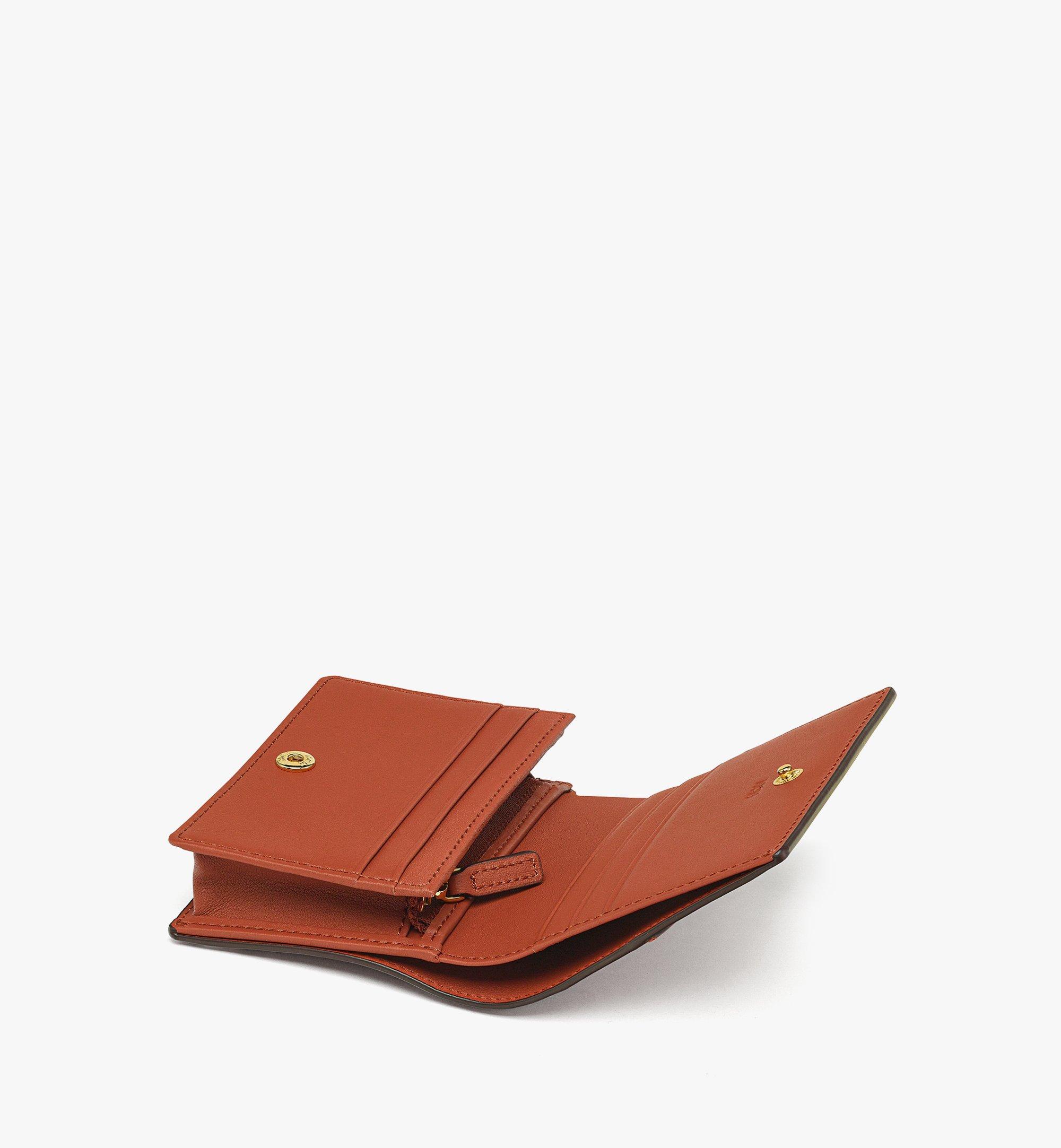 Mini Diamond Snap Wallet in Spanish Calf Leather Brown MCM ®AU