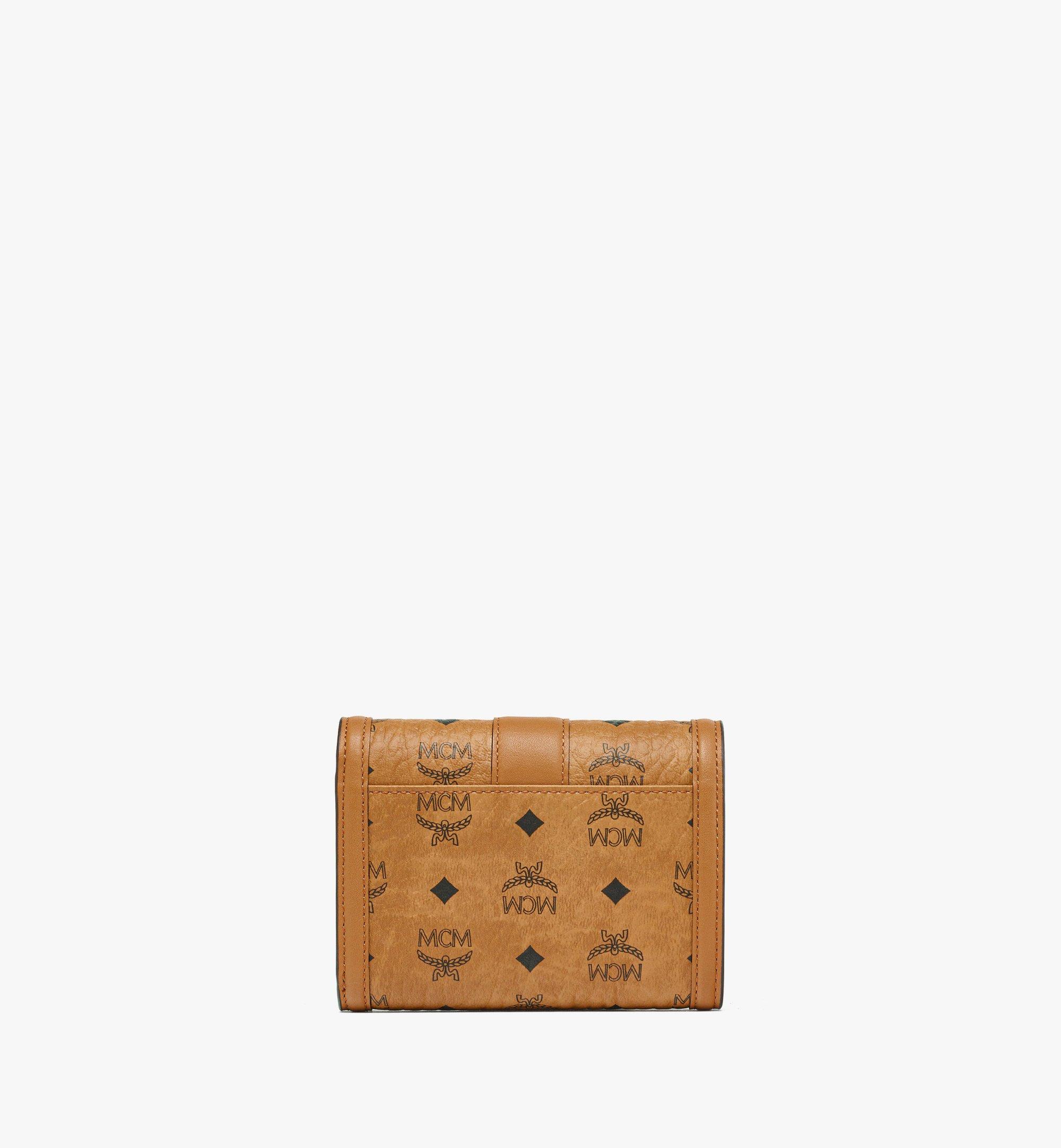 Small Tracy Trifold Wallet in Visetos Cognac | MCM ®JP