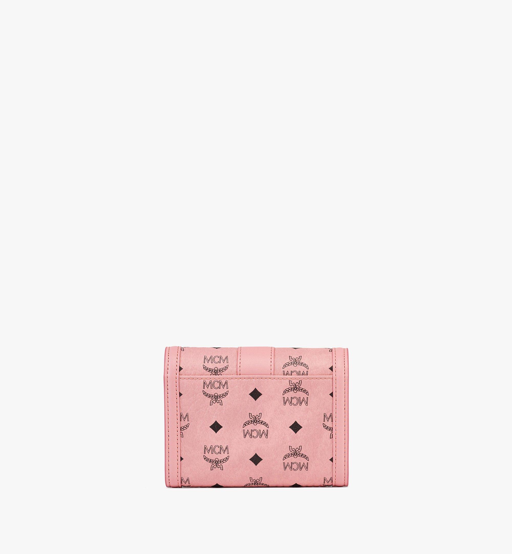 MCM ​​Tracy Trifold Wallet in Visetos Pink MYSESXT01PZ001 Alternate View 2