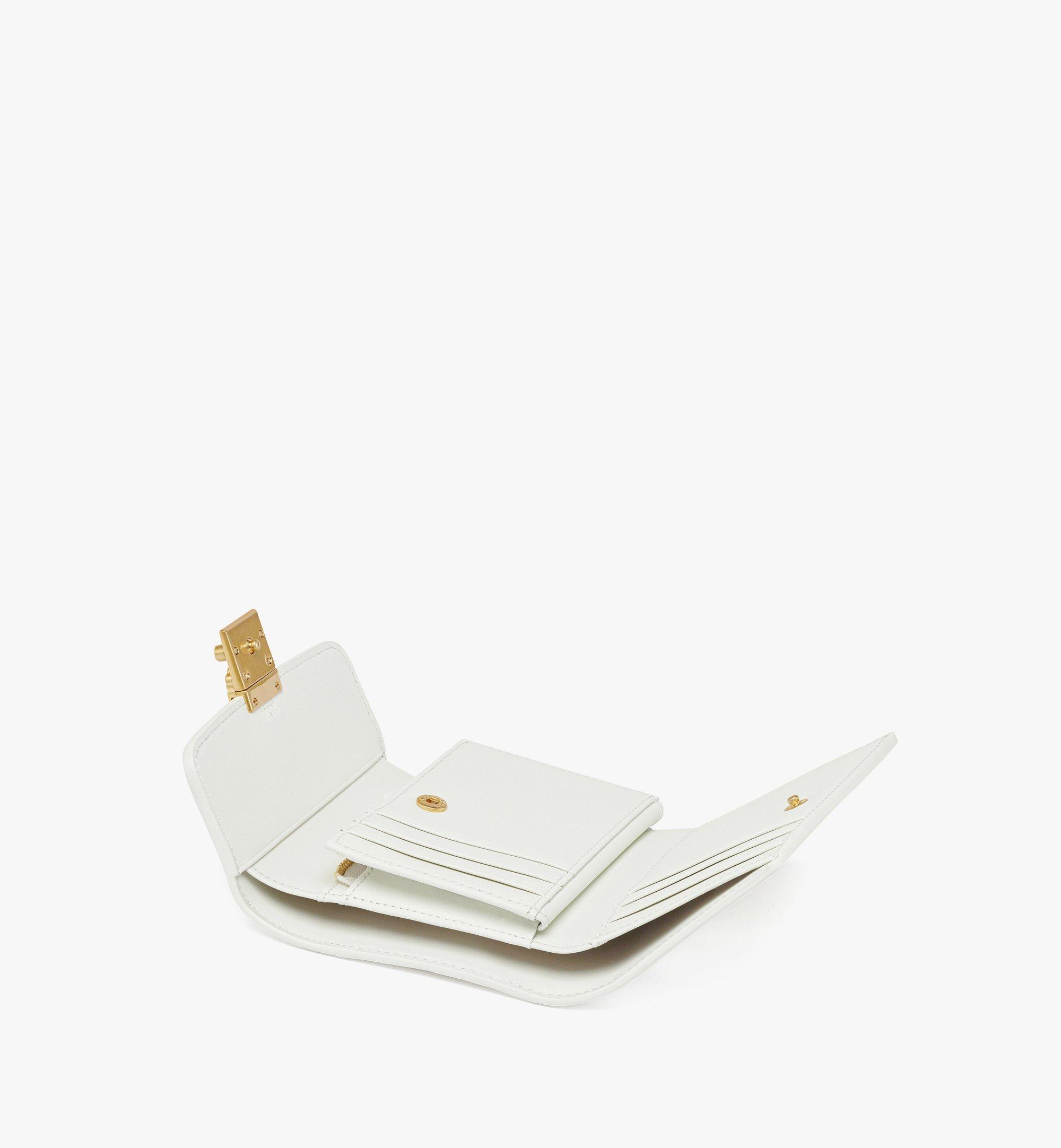 MCM Tracy Trifold Wallet in Visetos White MYSESXT01WT001 Alternate View 1