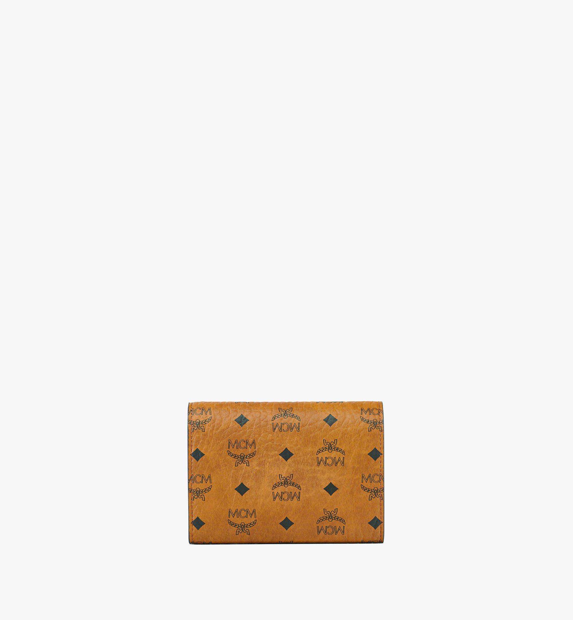 MCM Aren dreifach gefaltetes Portemonnaie in Visetos Cognac MYSFSTA02CO001 Noch mehr sehen 2
