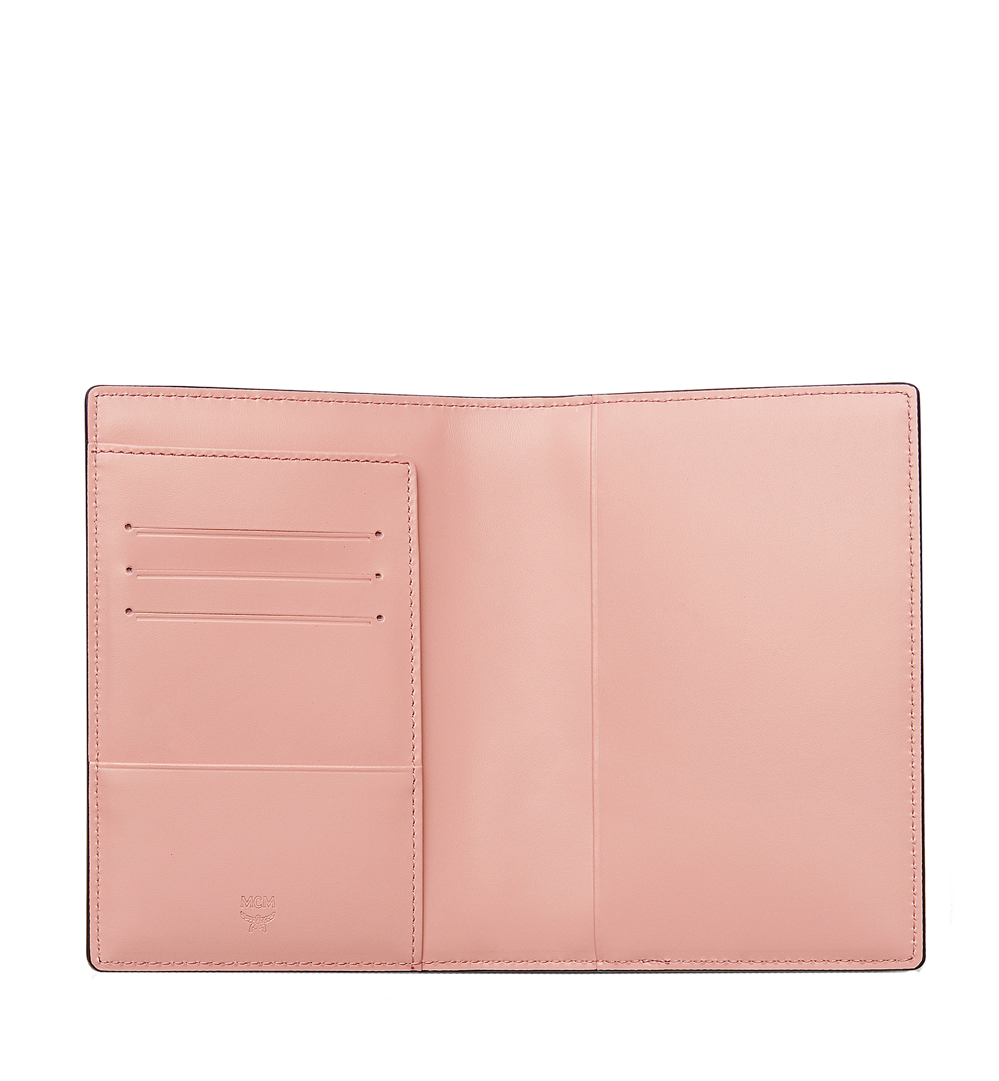 MCM Rabbit Passport Holder in Visetos Beige MYV6AXL45IG001 Alternate View 3